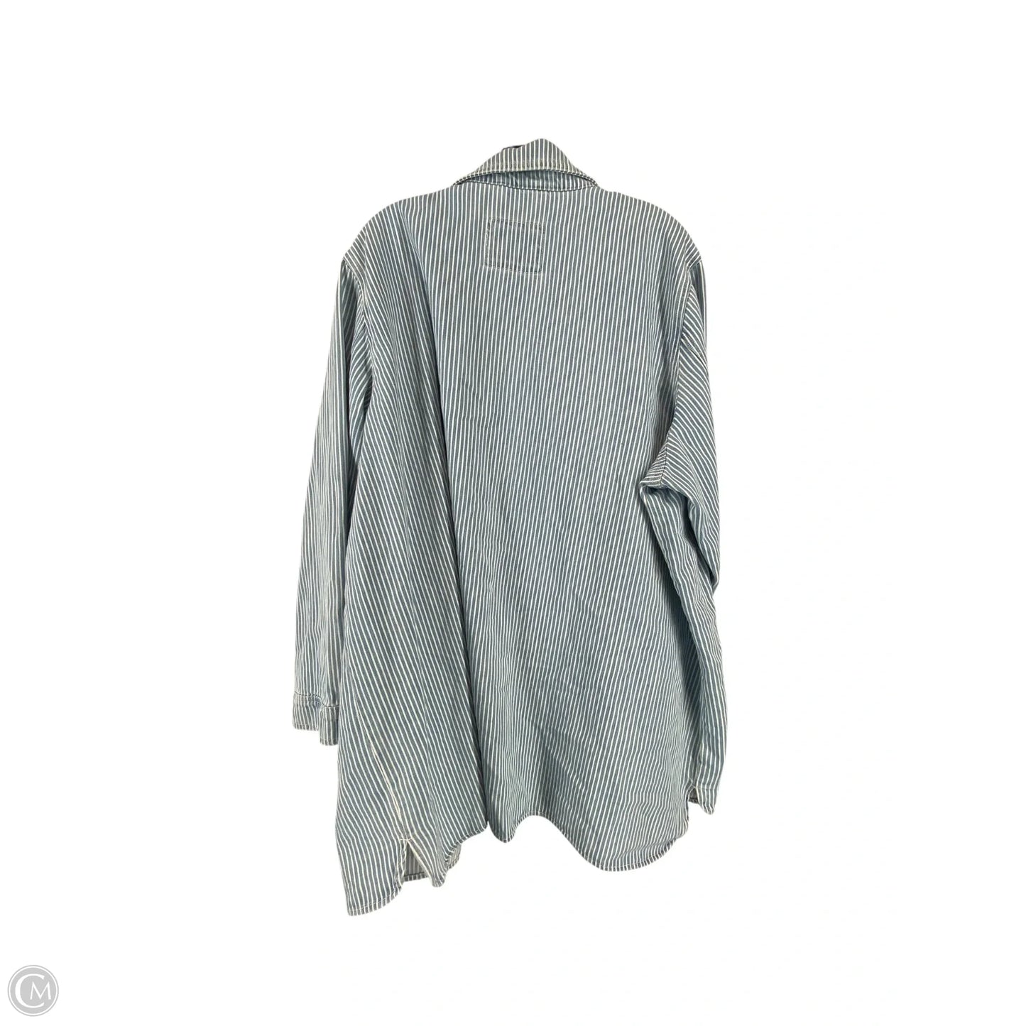 Jacket Shirt By Old Navy In Blue Denim, Size: 3x