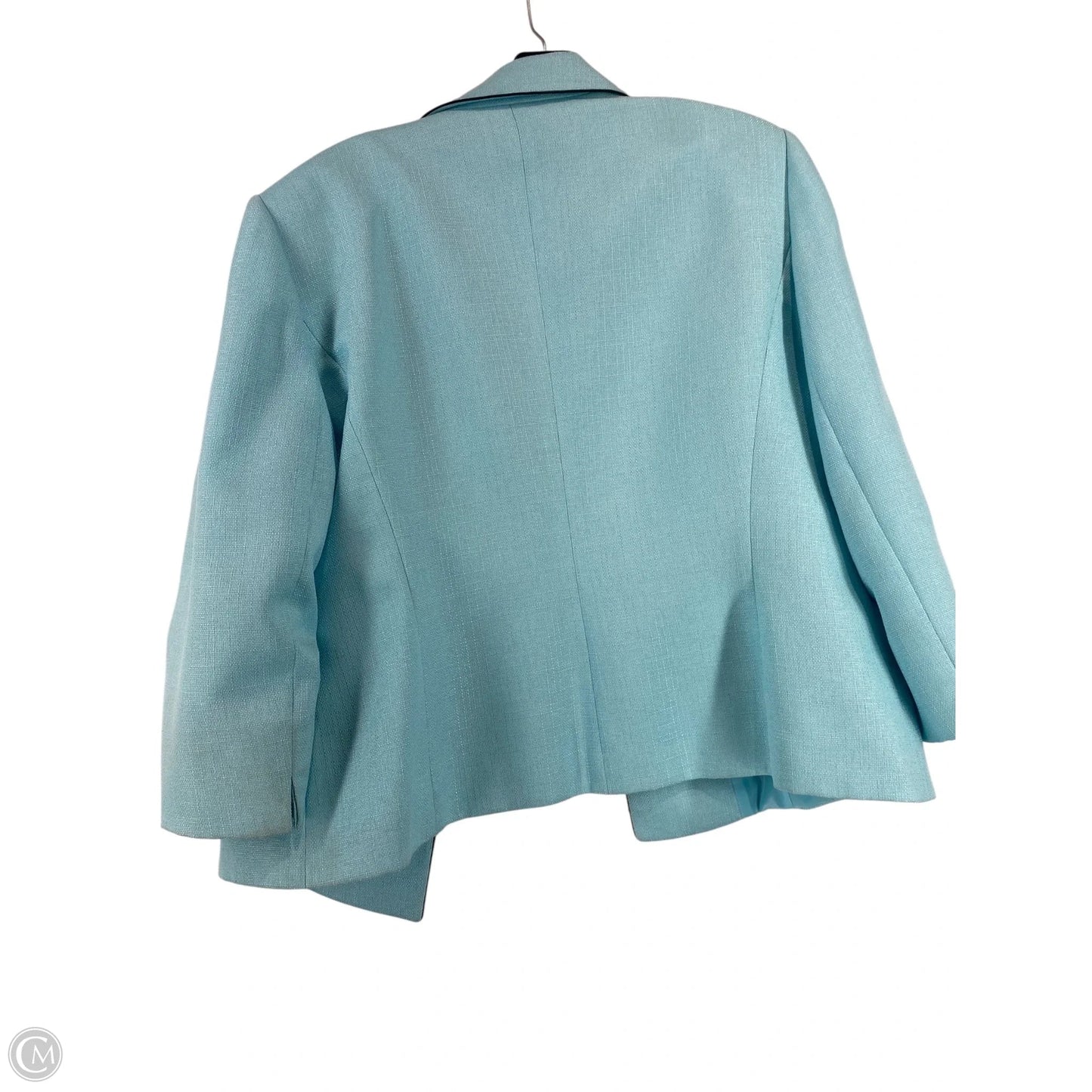 Blazer By Tahari By Arthur Levine In Teal, Size: 18