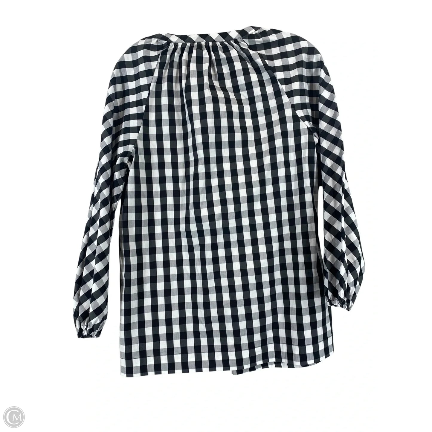 Top Long Sleeve By Chicos In Plaid Pattern, Size: 0