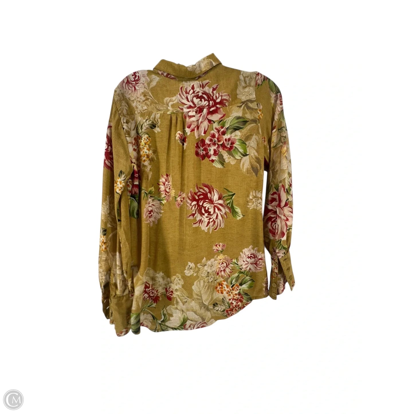 Top Long Sleeve By Johnny Was In Yellow, Size: Xs