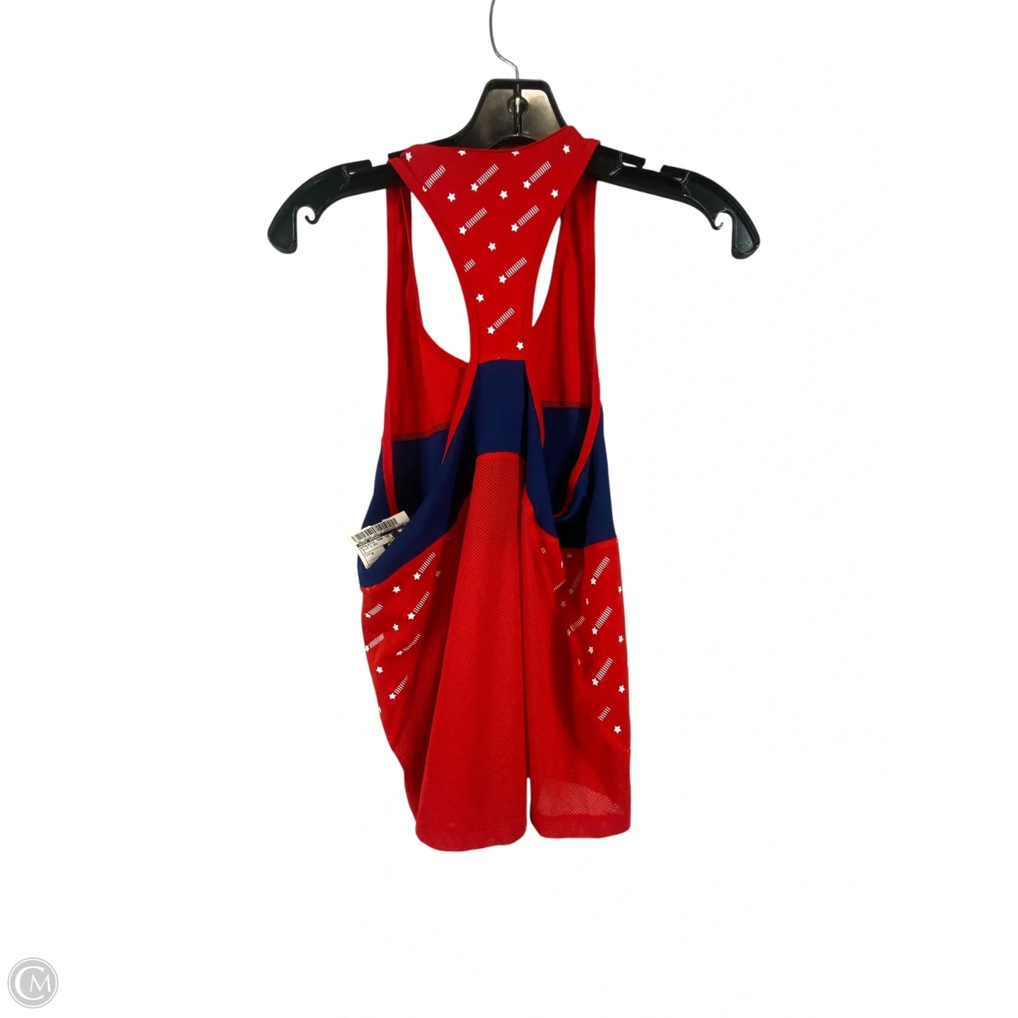 Athletic Tank Top By Nike Apparel In Blue & Red, Size: S