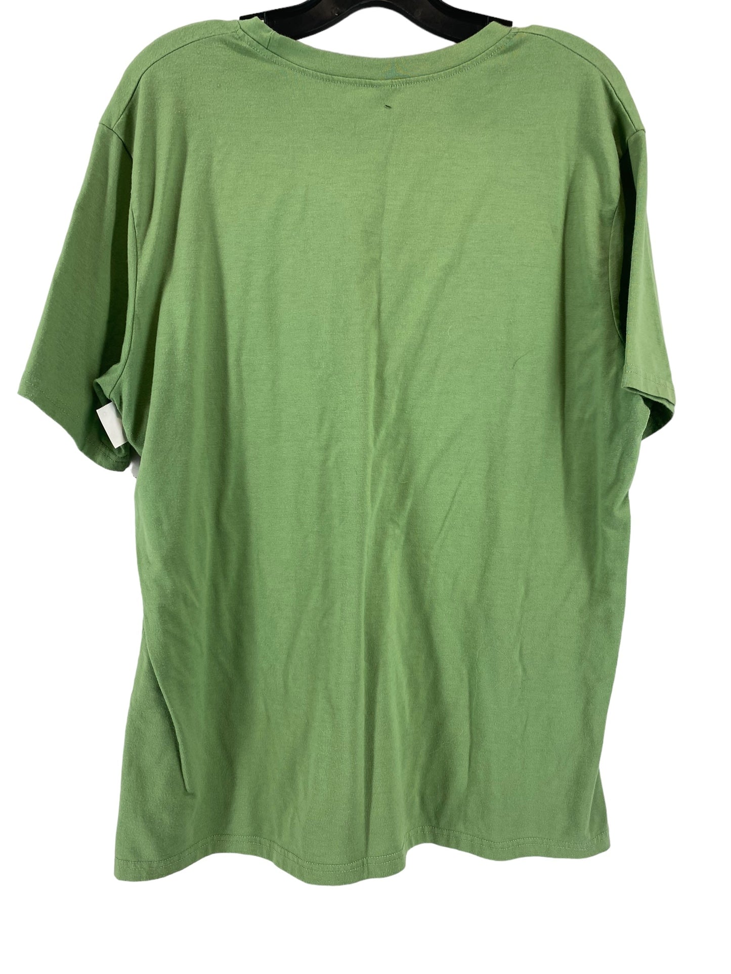 Green Top Short Sleeve Basic Clothes Mentor, Size Xl