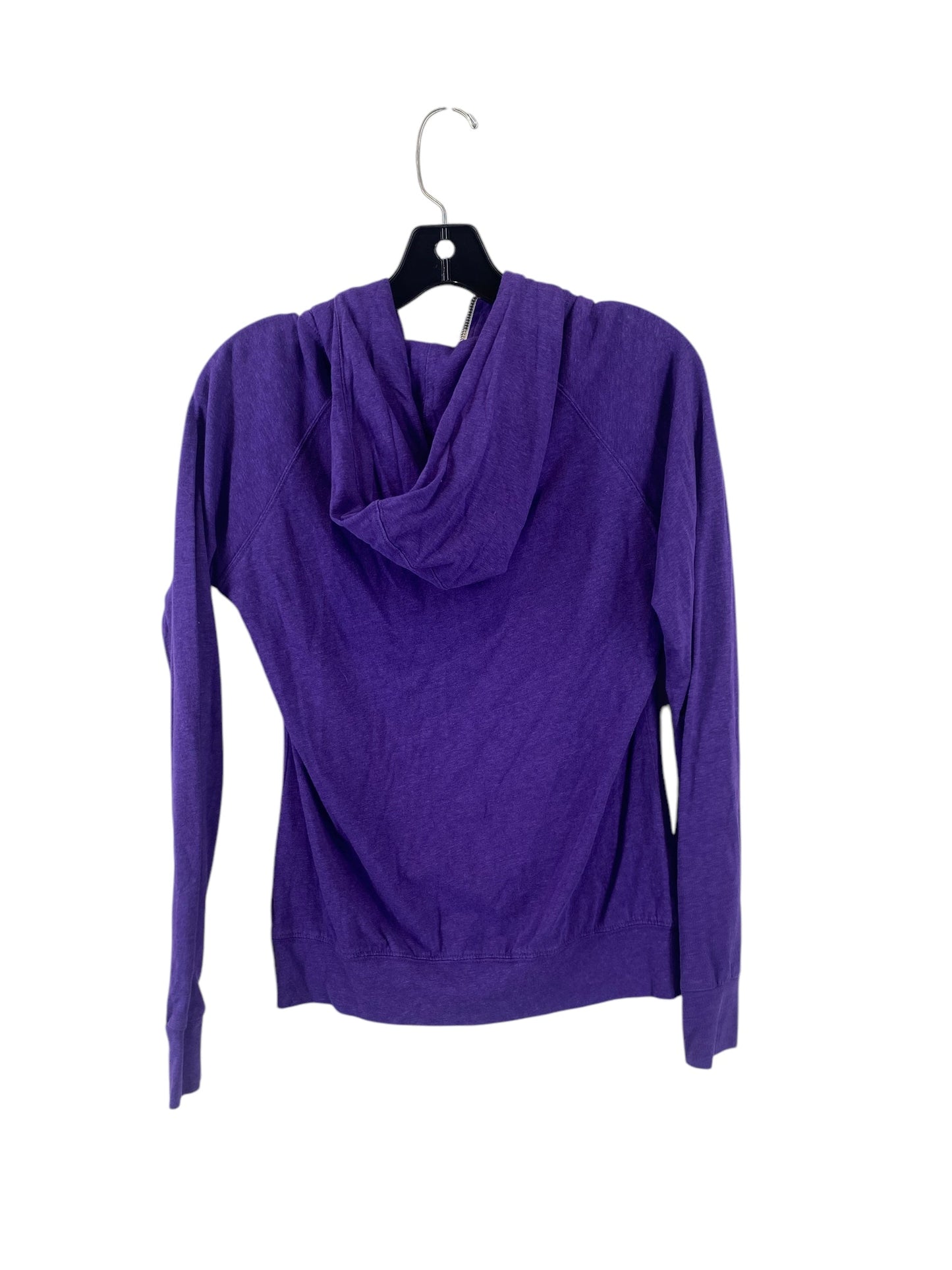 Athletic Top Long Sleeve Hoodie By Nike In Purple, Size: M