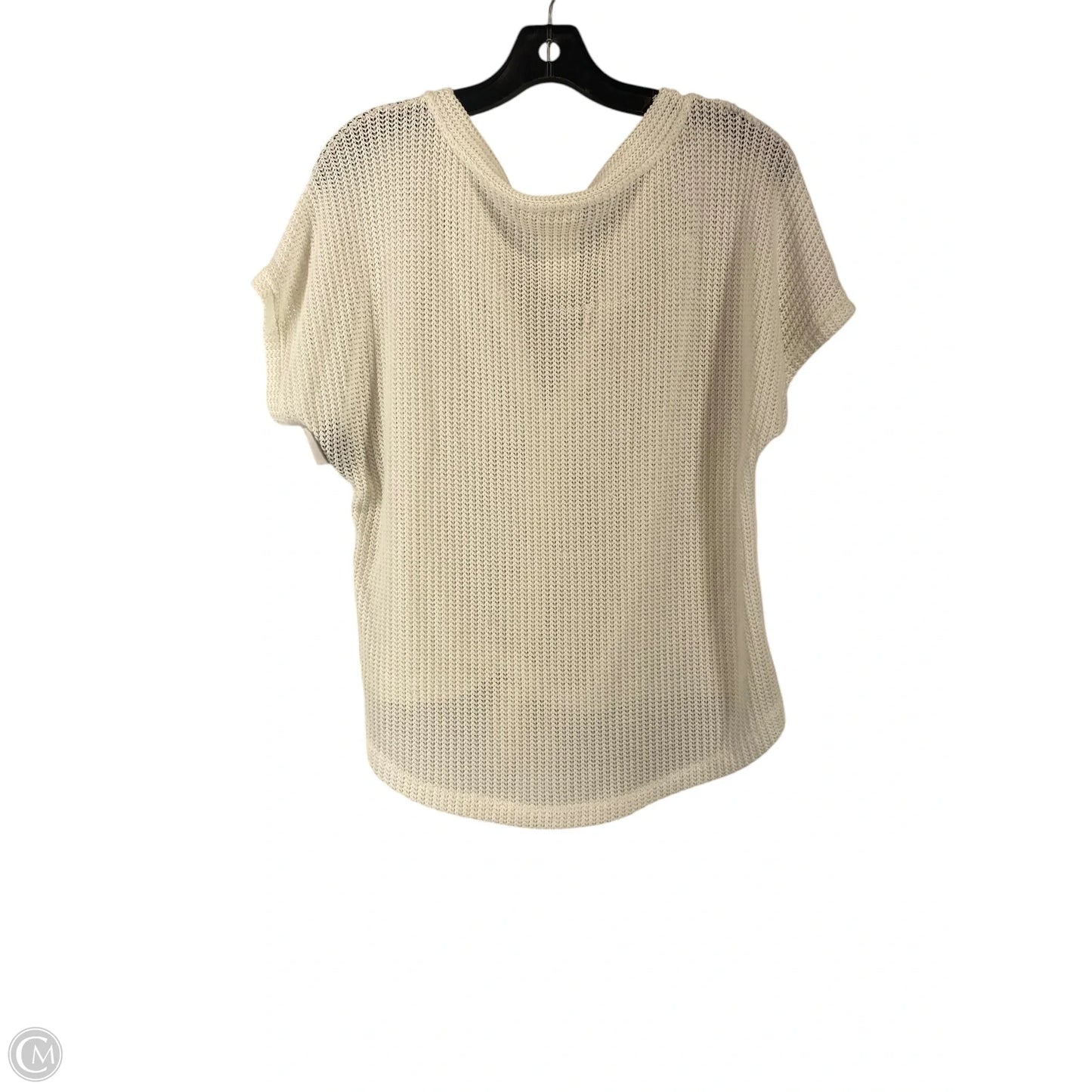 Top Short Sleeve By Blu Pepper In White, Size: S