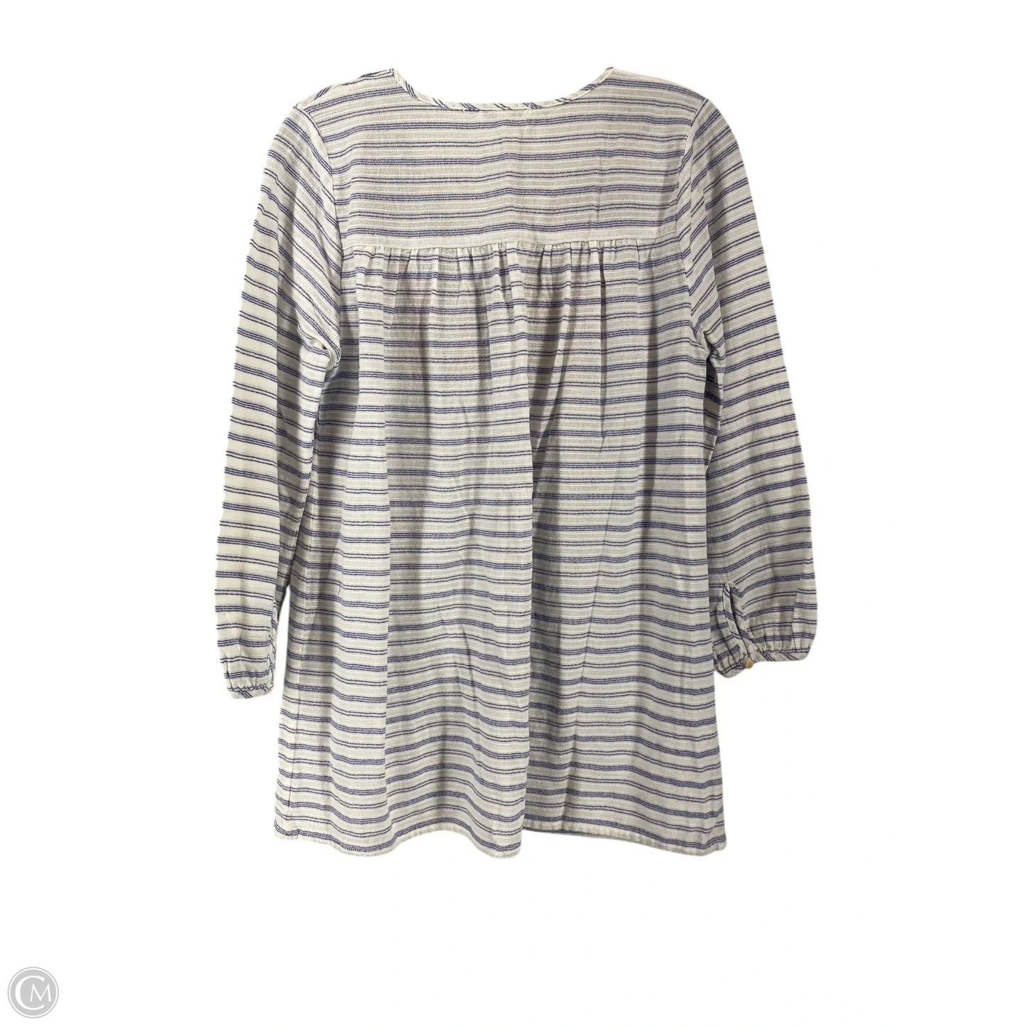 Tunic Long Sleeve By J. Crew In Striped Pattern, Size: S