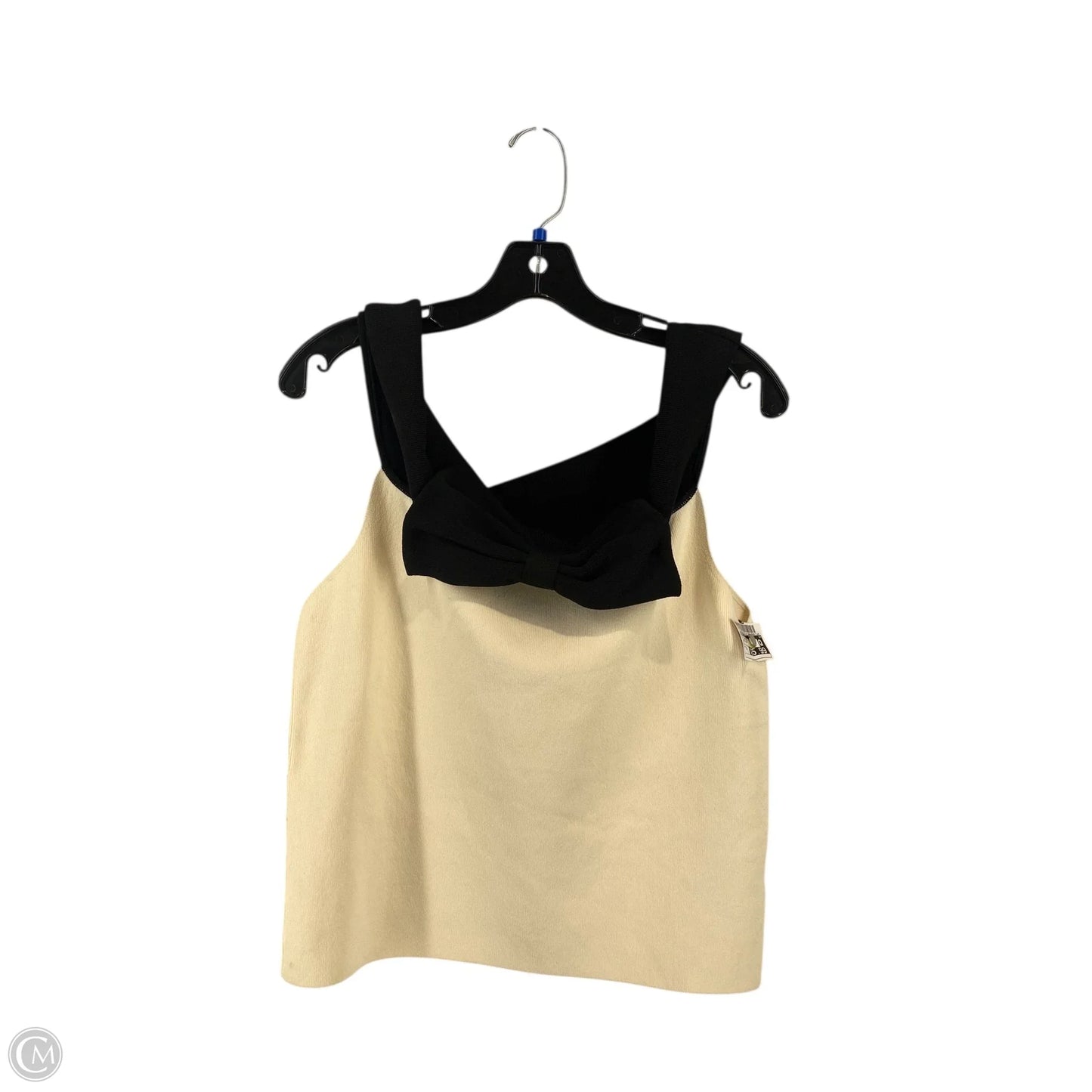 Top Sleeveless By Maeve In Black & Cream, Size: Xl
