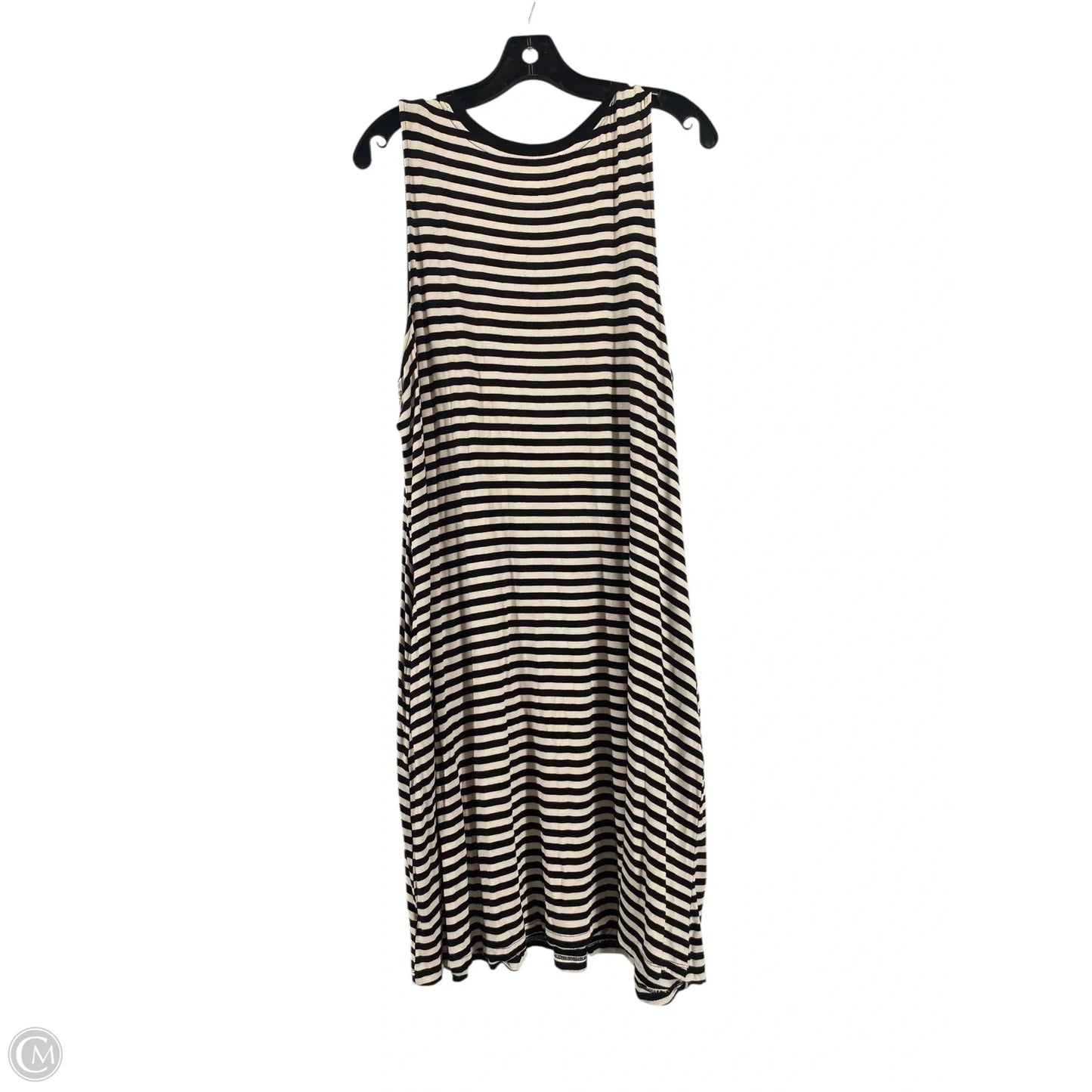 Dress Casual Maxi By Time And Tru In Striped Pattern, Size: Xxl