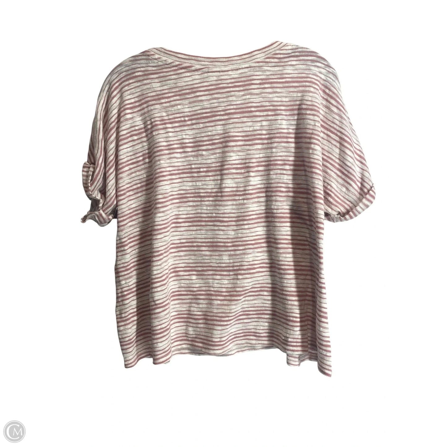 Top Short Sleeve By Ana In Striped Pattern, Size: Xl