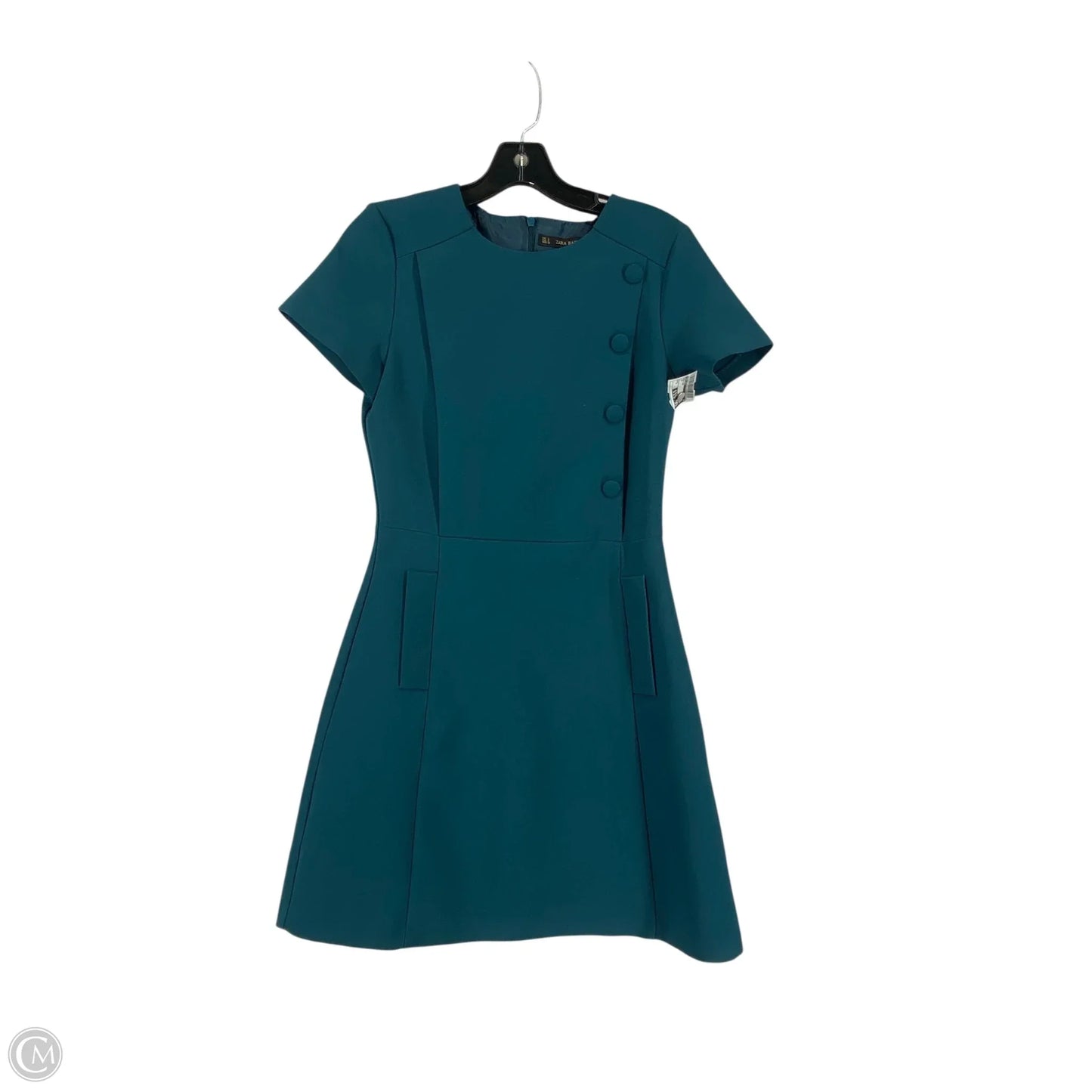 Dress Work By Zara Basic In Teal, Size: S
