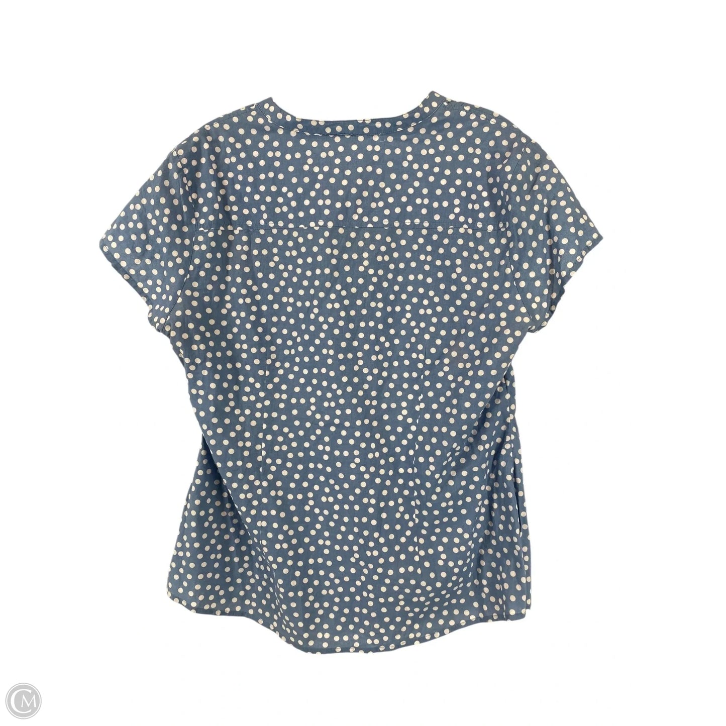 Top Short Sleeve By Boden In Polkadot Pattern, Size: 10