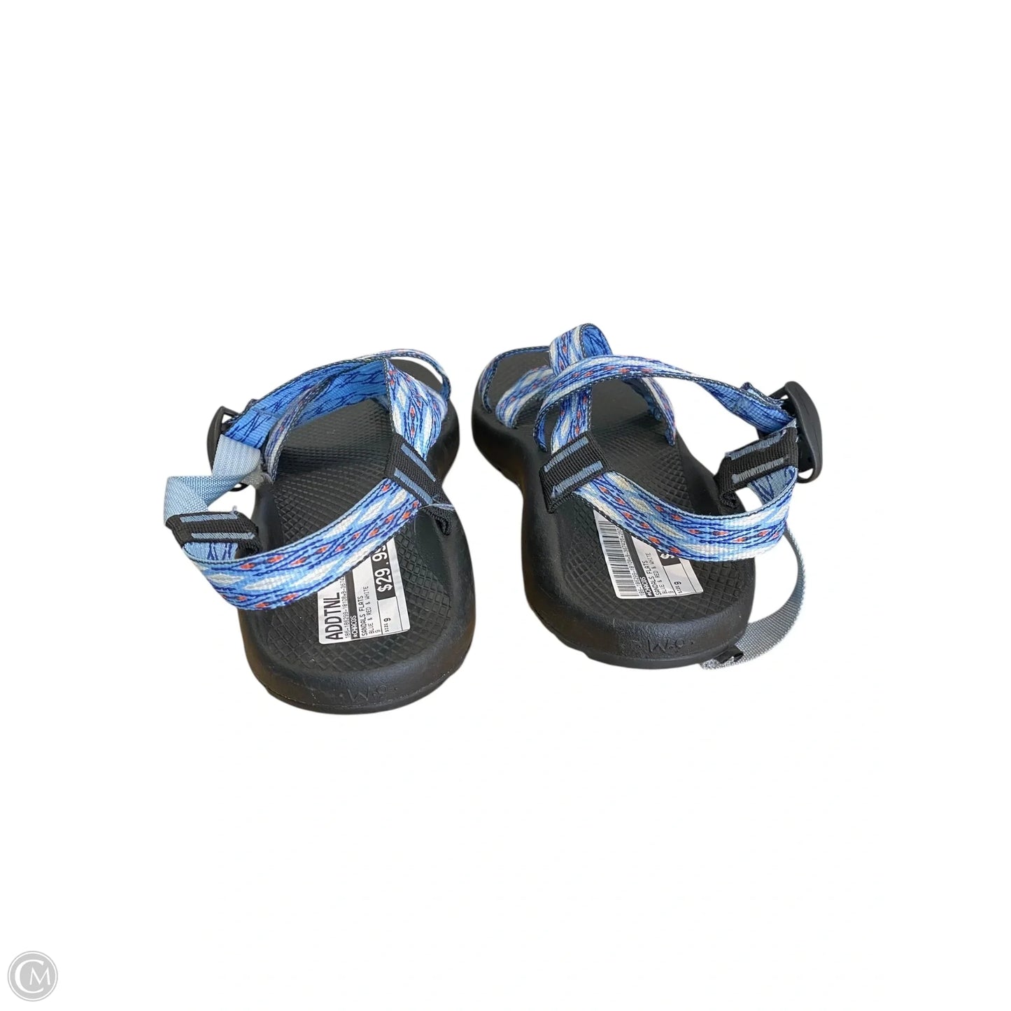 Sandals Flats By Chacos In Blue & Red & White, Size: 9