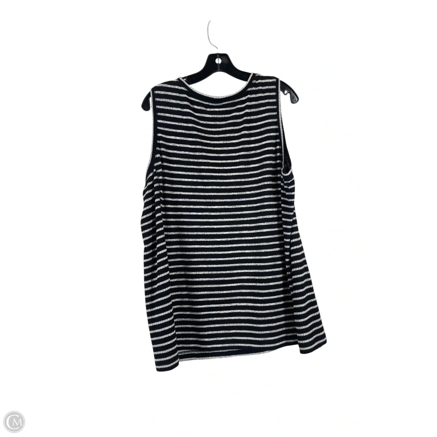 Top Sleeveless By Chicos In Striped Pattern, Size: 3x