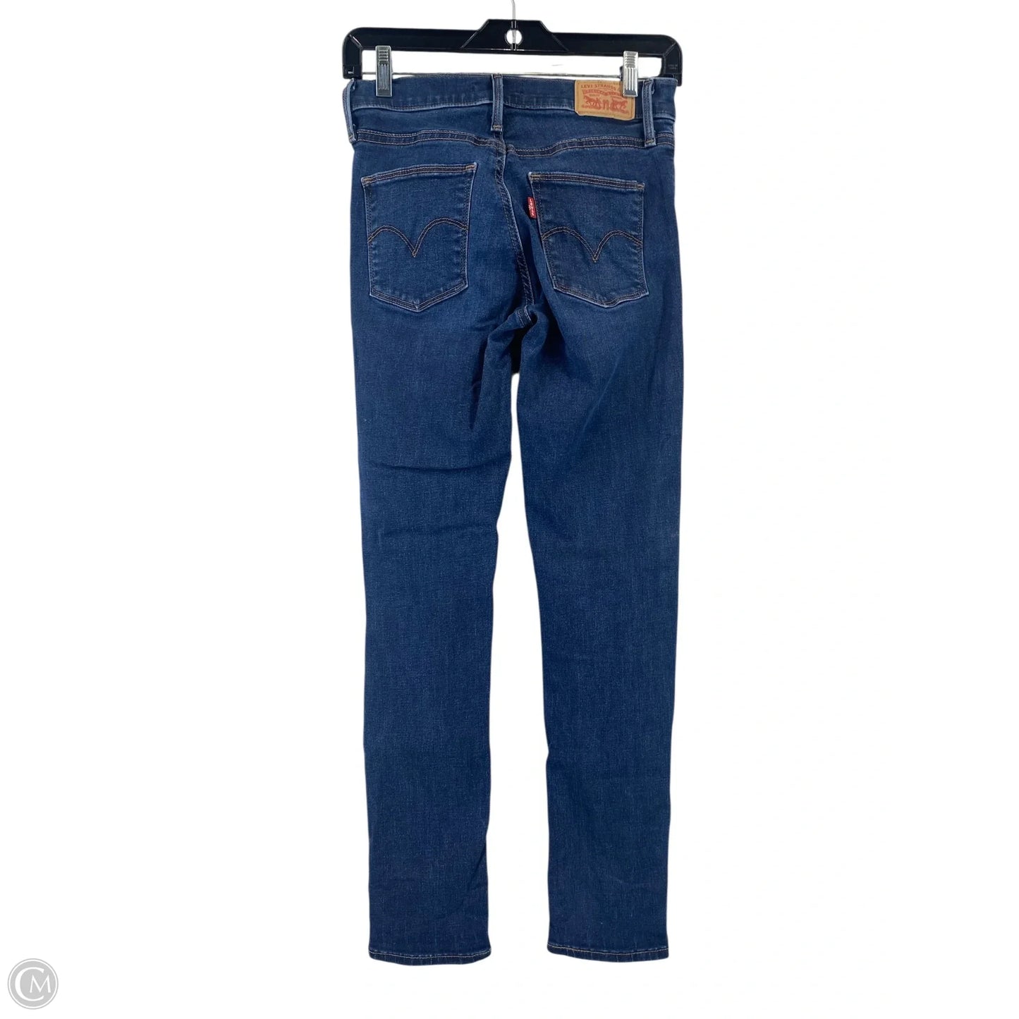 Jeans Skinny By Levis In Blue Denim, Size: 4