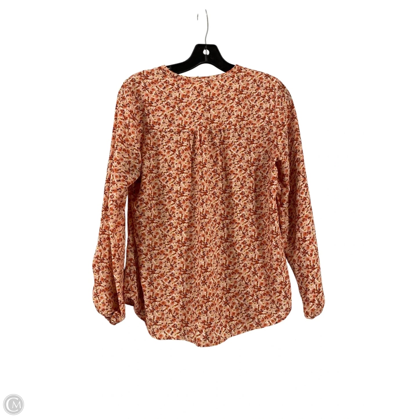 Top Long Sleeve By Pleione In Floral Print, Size: S