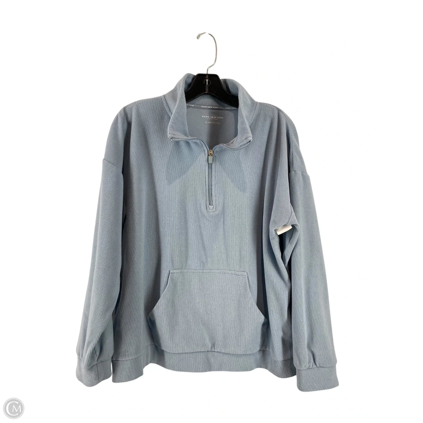 Sweatshirt Collar By Marc New York In Blue, Size: Xl