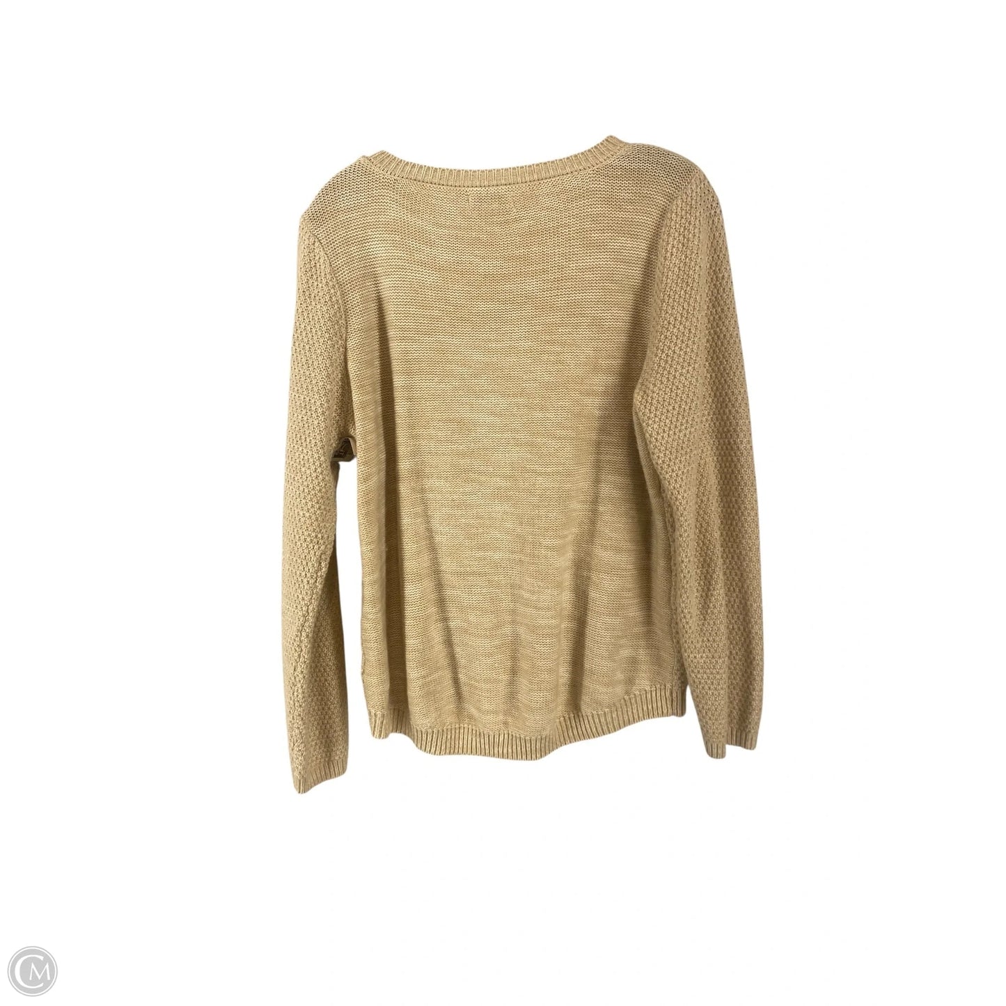 Sweater By Croft And Barrow In Tan, Size: L