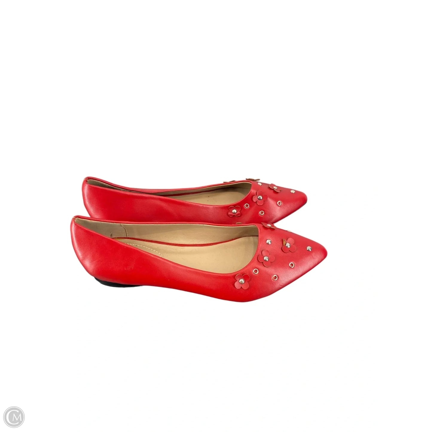 Shoes Flats By Avon In Red, Size: 8