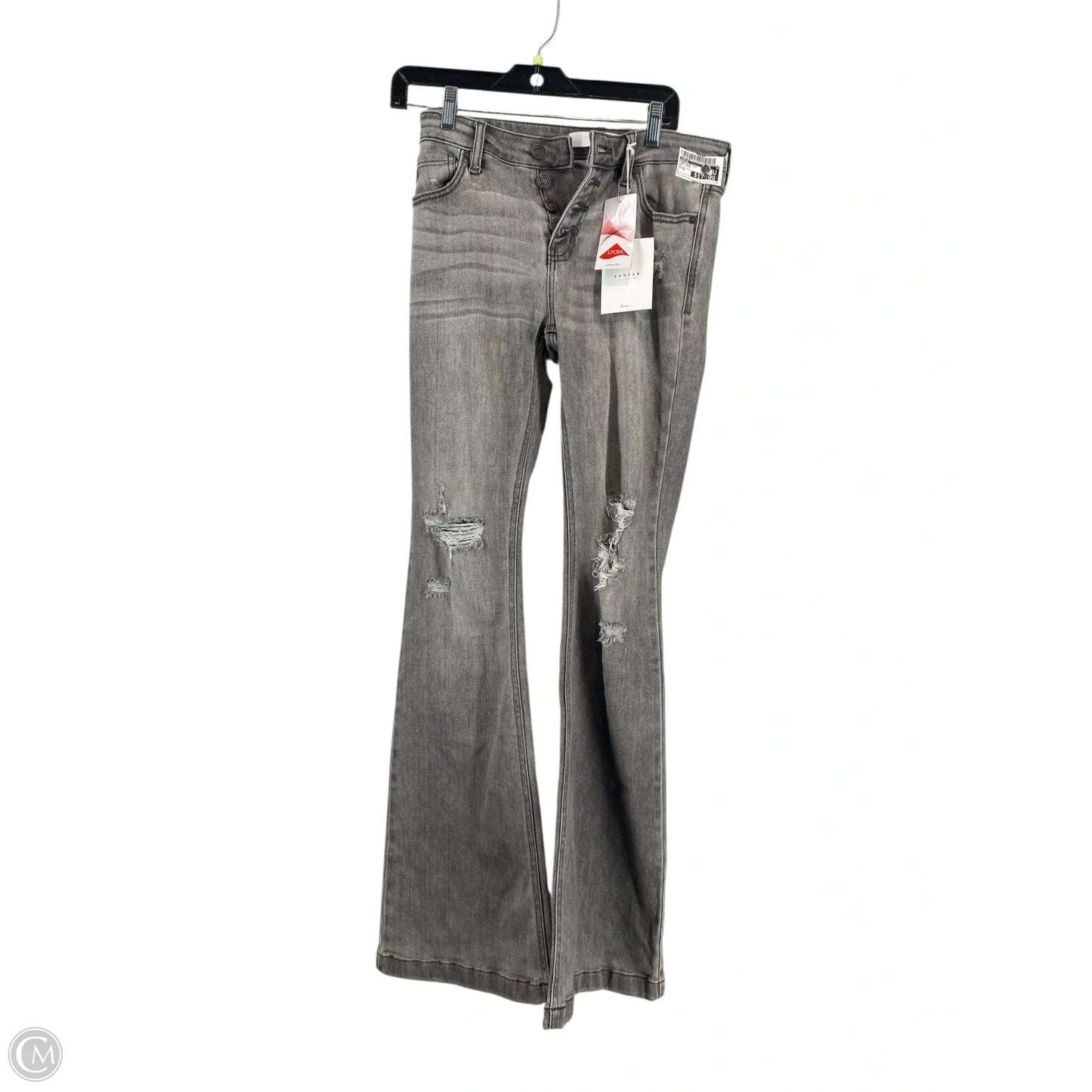 Jeans Boot Cut By Kancan In Grey Denim, Size: 6