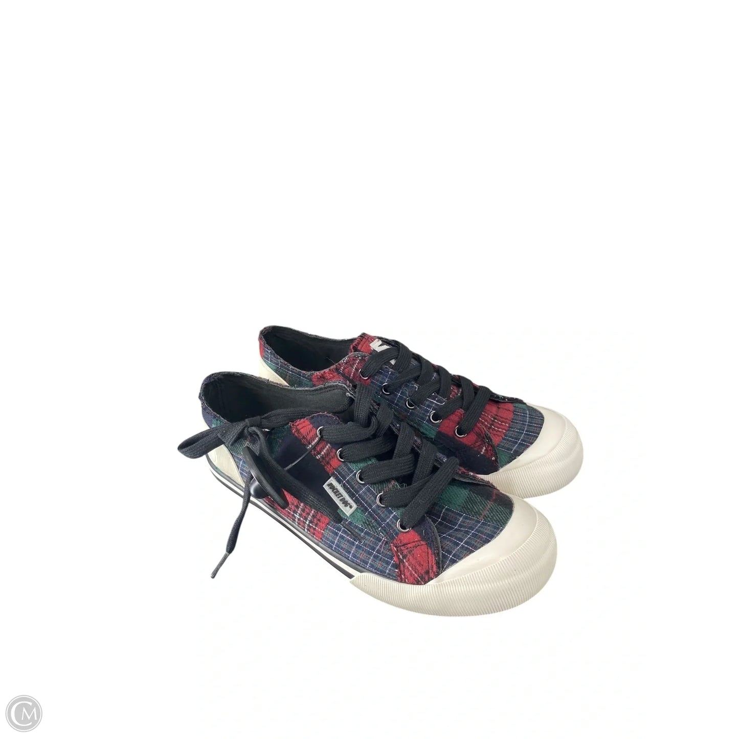 Shoes Flats By Rocket Dogs In Plaid Pattern, Size: 10