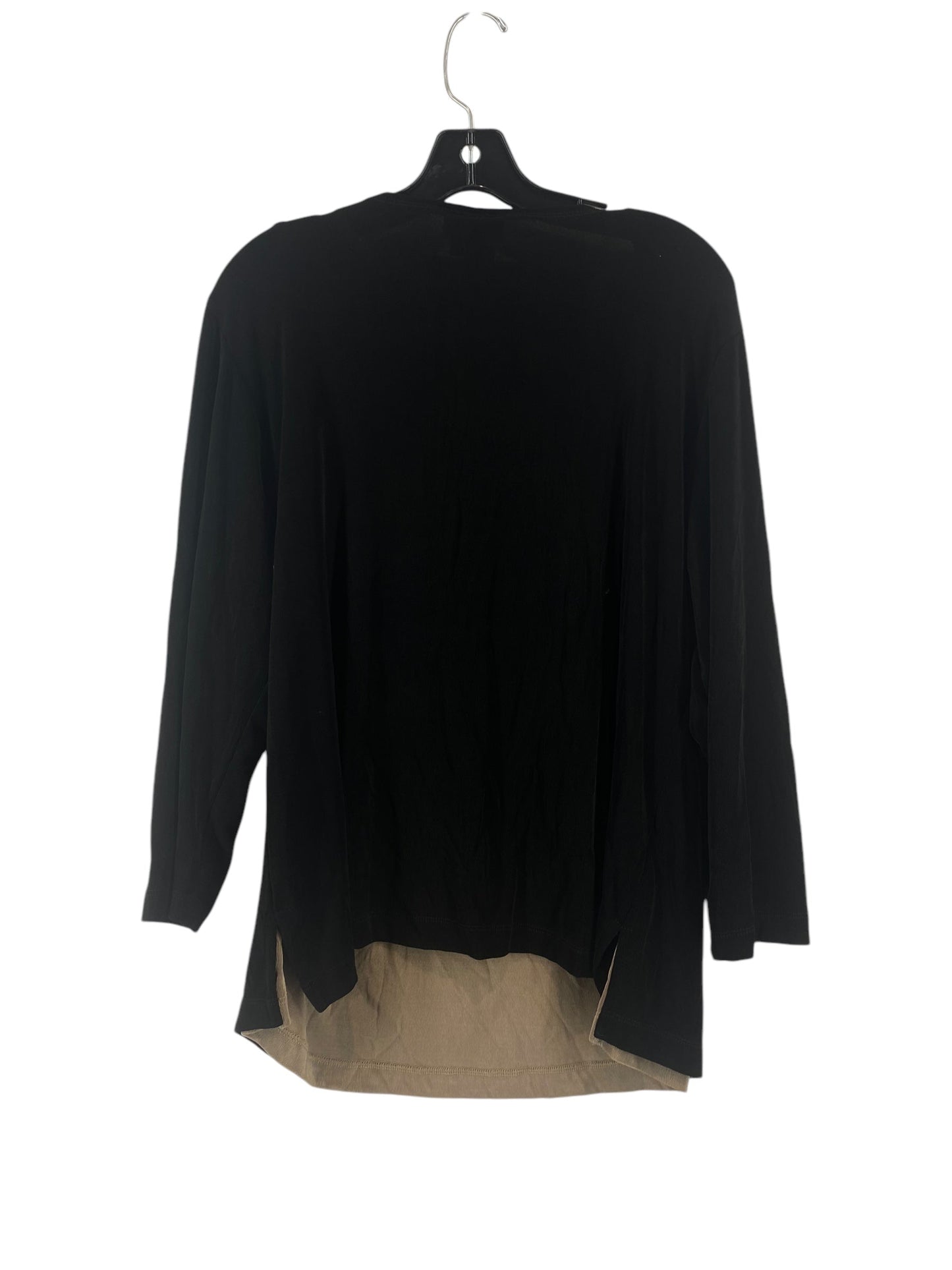 Top Long Sleeve By Coldwater Creek In Black, Size: Xl