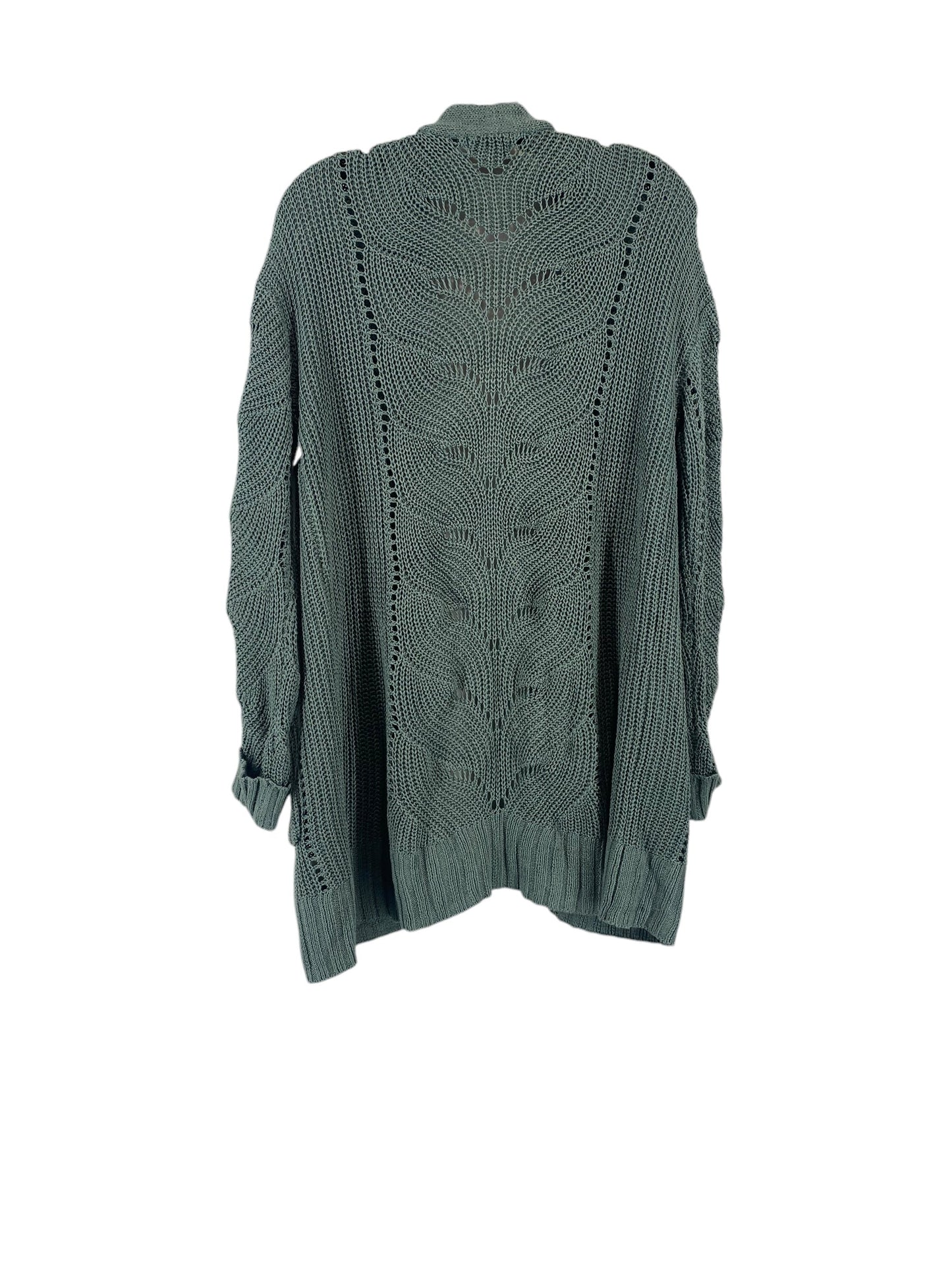 Sweater Cardigan By So In Teal, Size: M