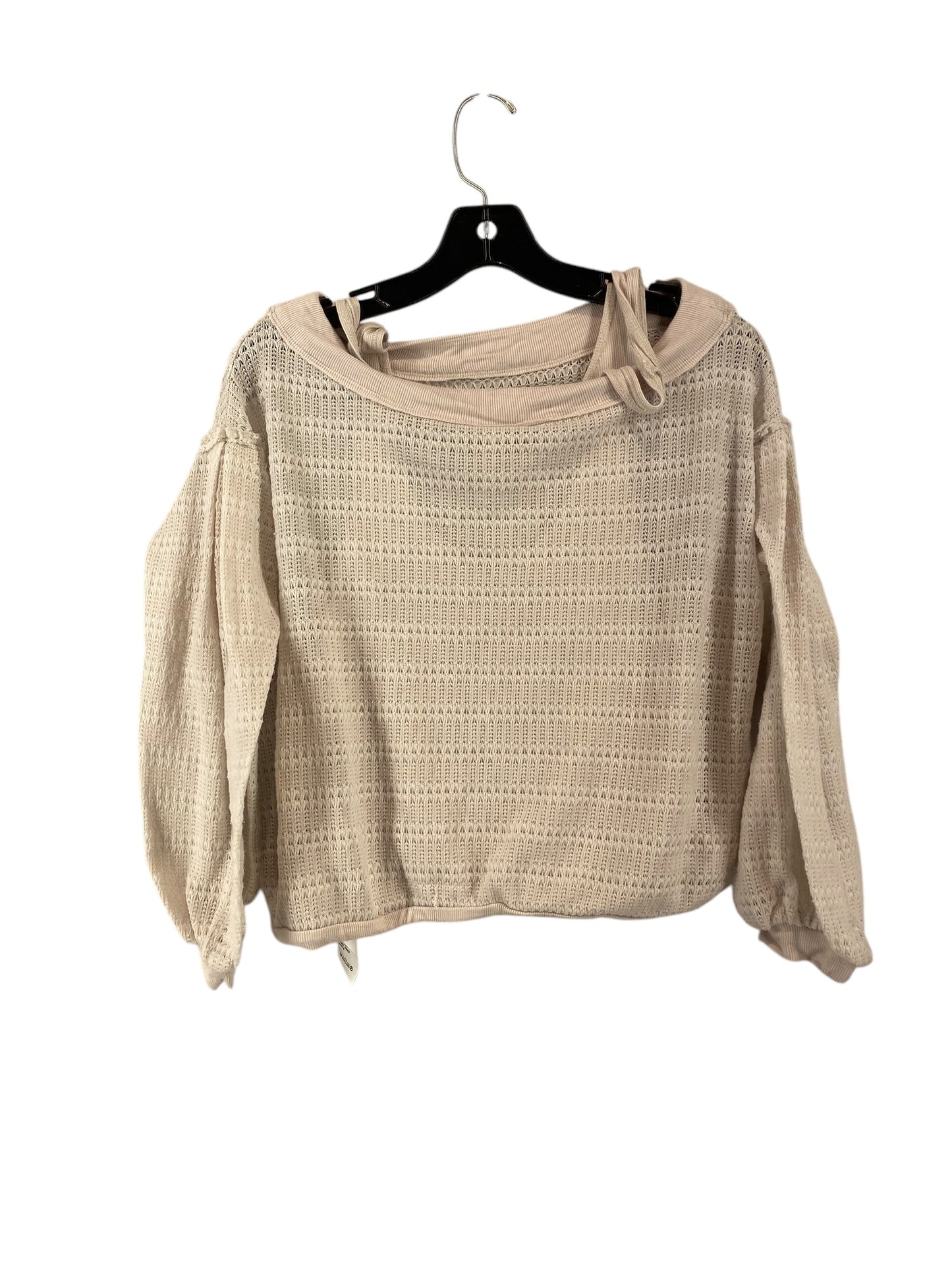 Top Long Sleeve By Free People In Cream, Size: Xs