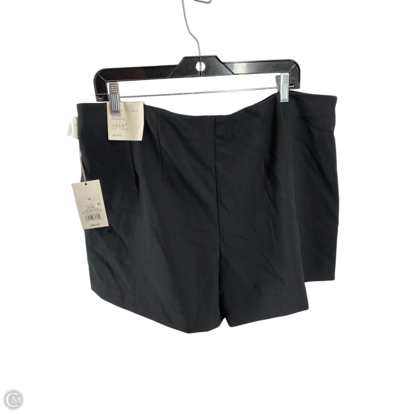 Shorts By A New Day In Black, Size: 16