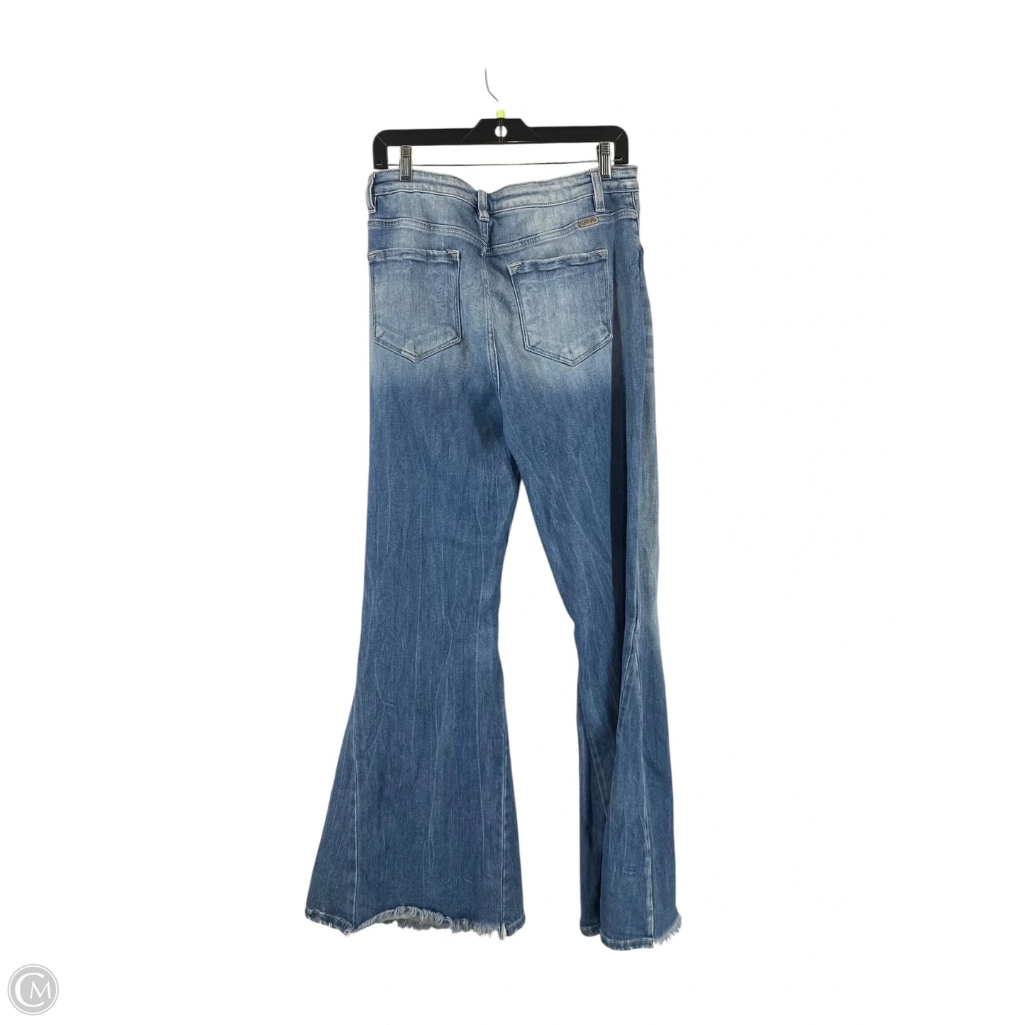 Jeans Flared By Kancan In Blue Denim, Size: 12