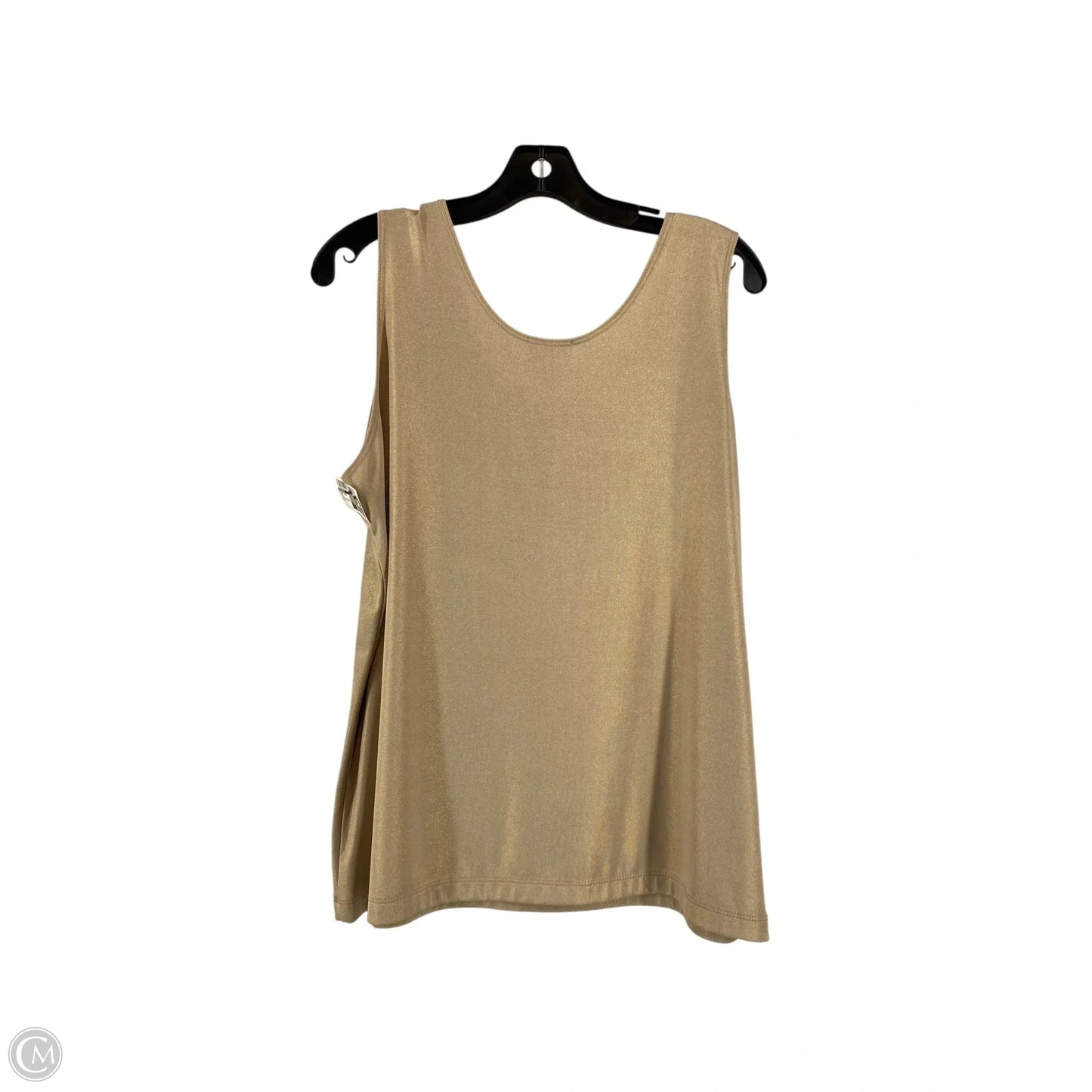 Tank Top By Chicos In Gold, Size: L