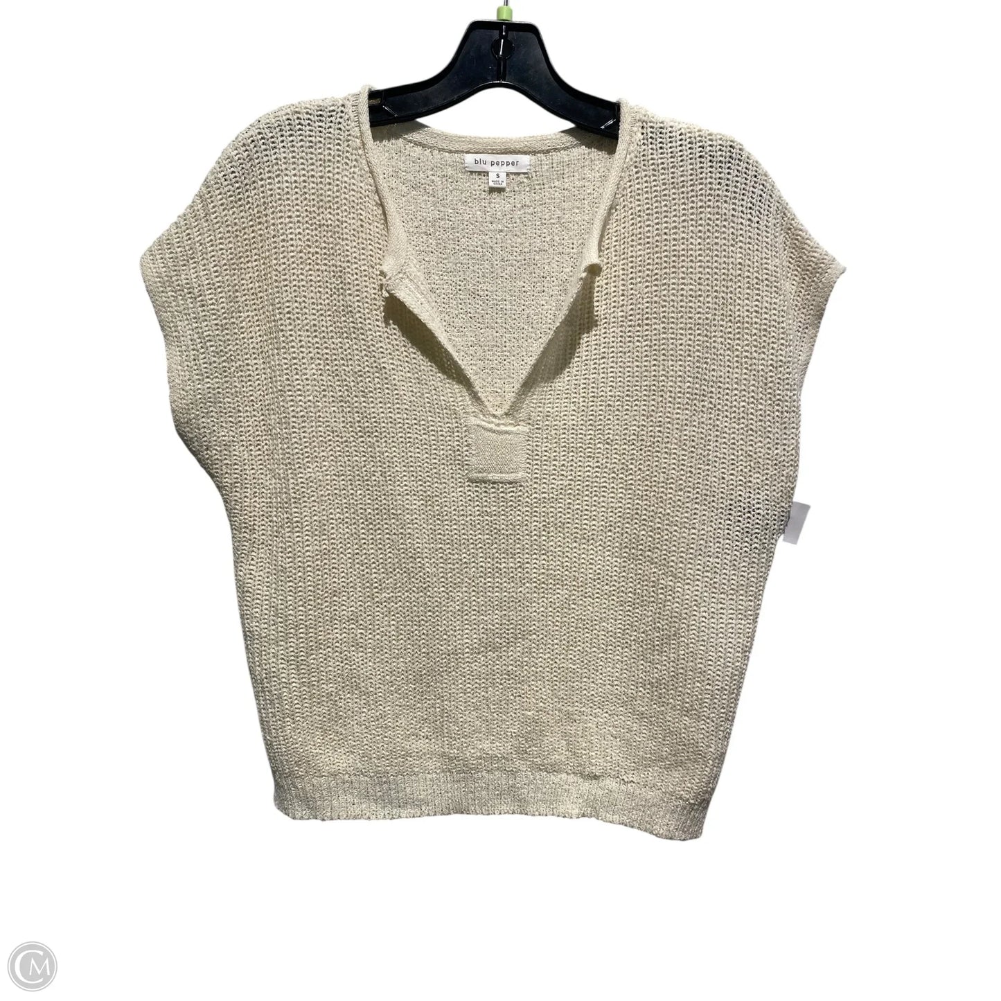 Vest Other By Blu Pepper In Cream, Size: S