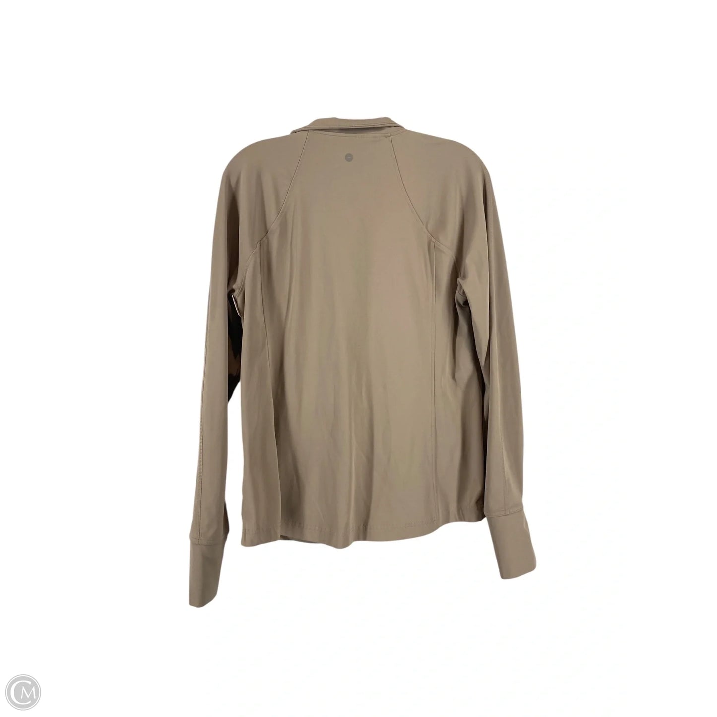 Athletic Jacket By Avia In Brown, Size: L