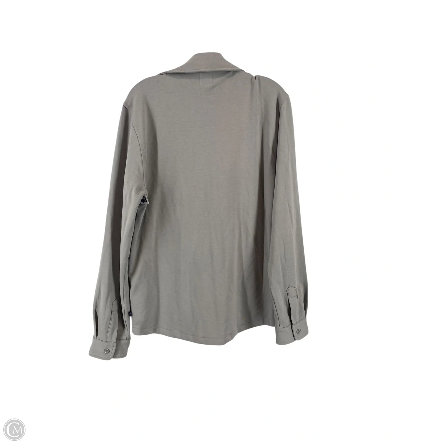 Jacket Shirt By Gap In Grey, Size: S