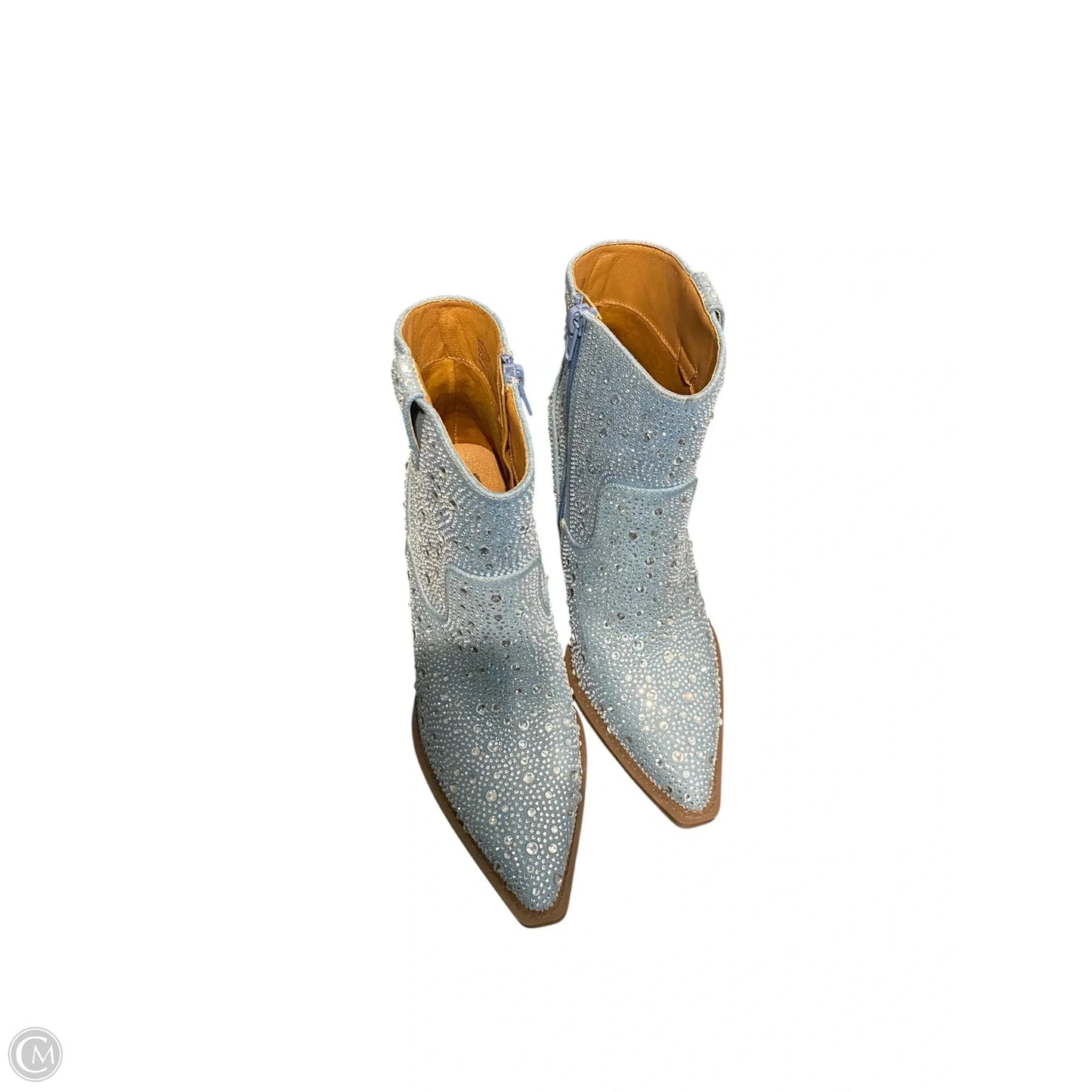 Boots Western By Very G In Blue & Silver, Size: 8