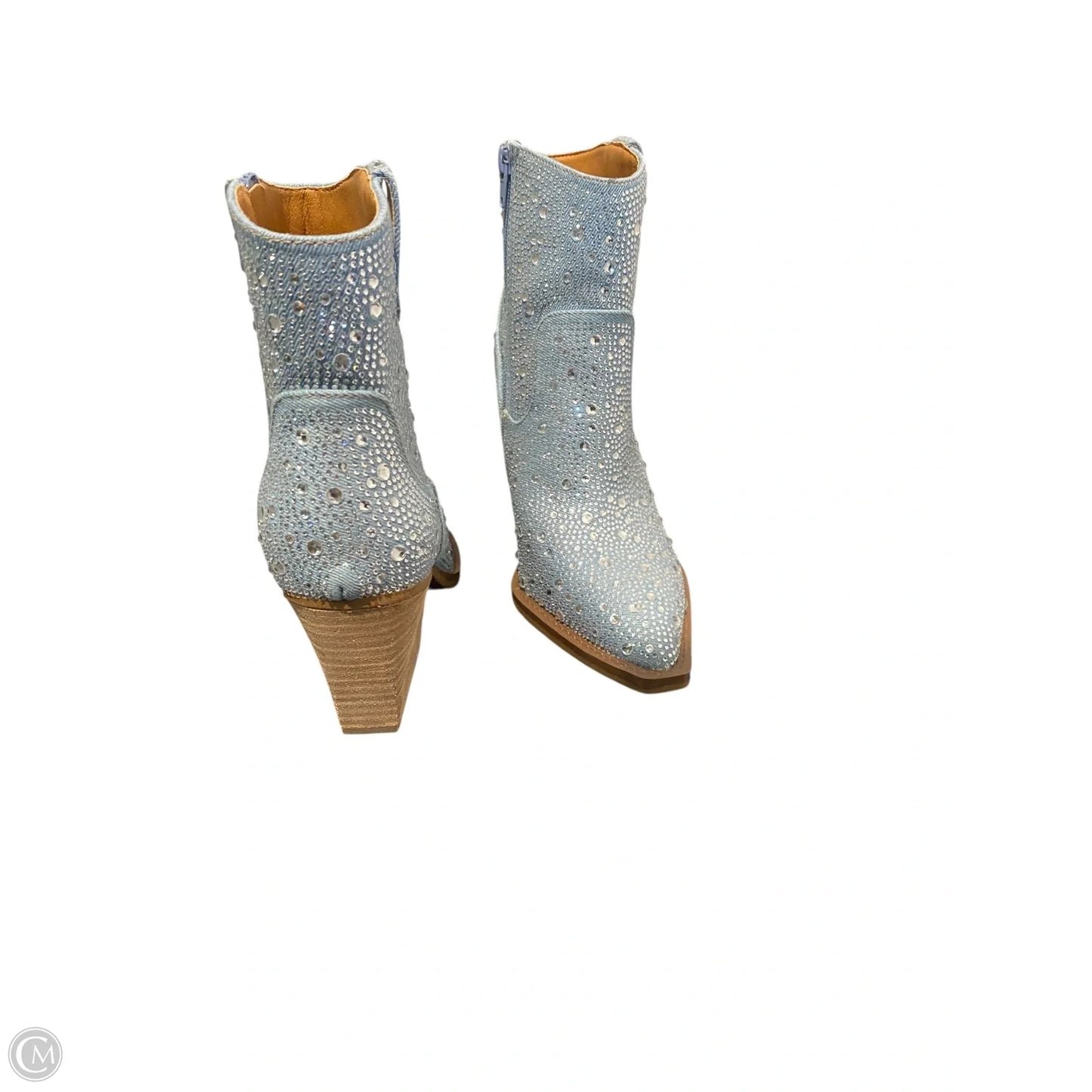 Boots Western By Very G In Blue & Silver, Size: 8