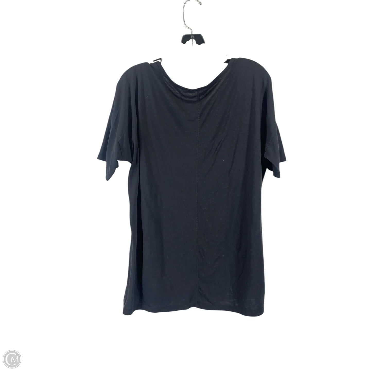 Athletic Top Short Sleeve By Nike In Black, Size: L