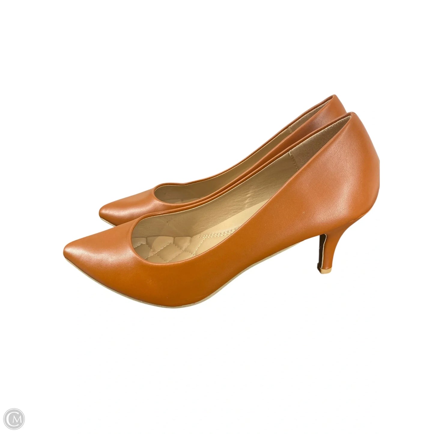 Shoes Heels Kitten By Clothes Mentor In Brown, Size: 11