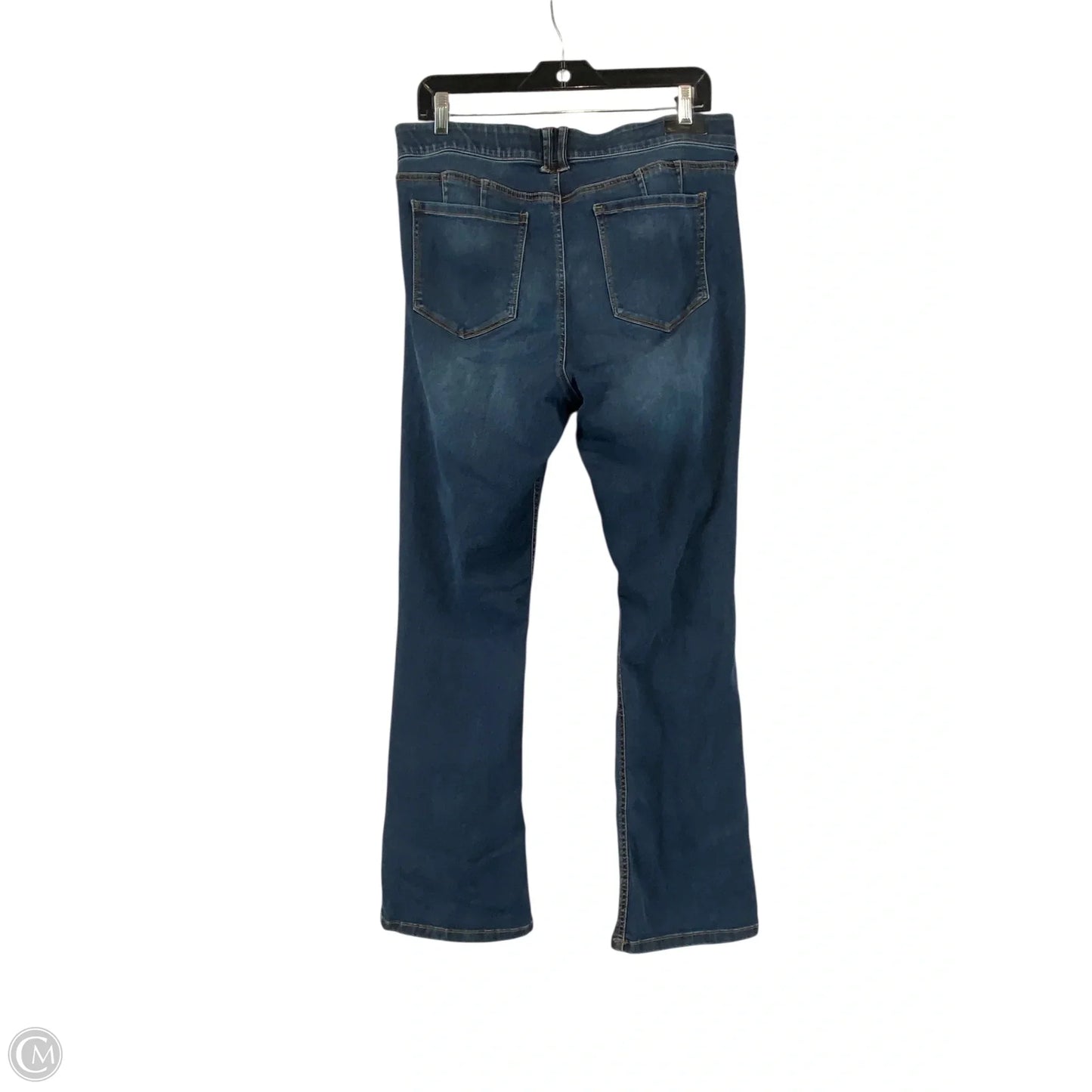 Jeans Boot Cut By Natural Reflections In Blue Denim, Size: 14