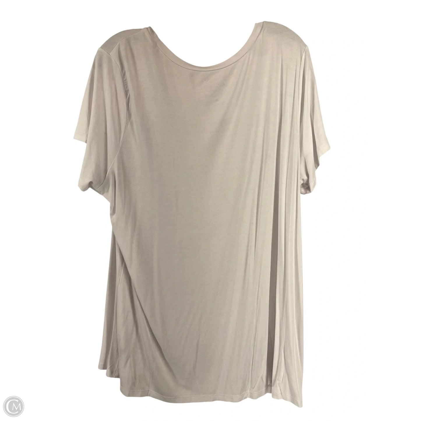 Top Short Sleeve Basic By Torrid In White, Size: 2x