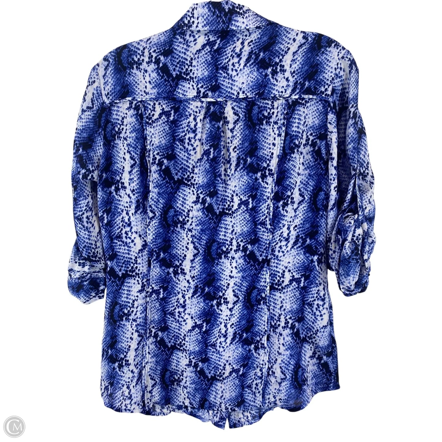 Top Long Sleeve By White House Black Market In Blue, Size: 4