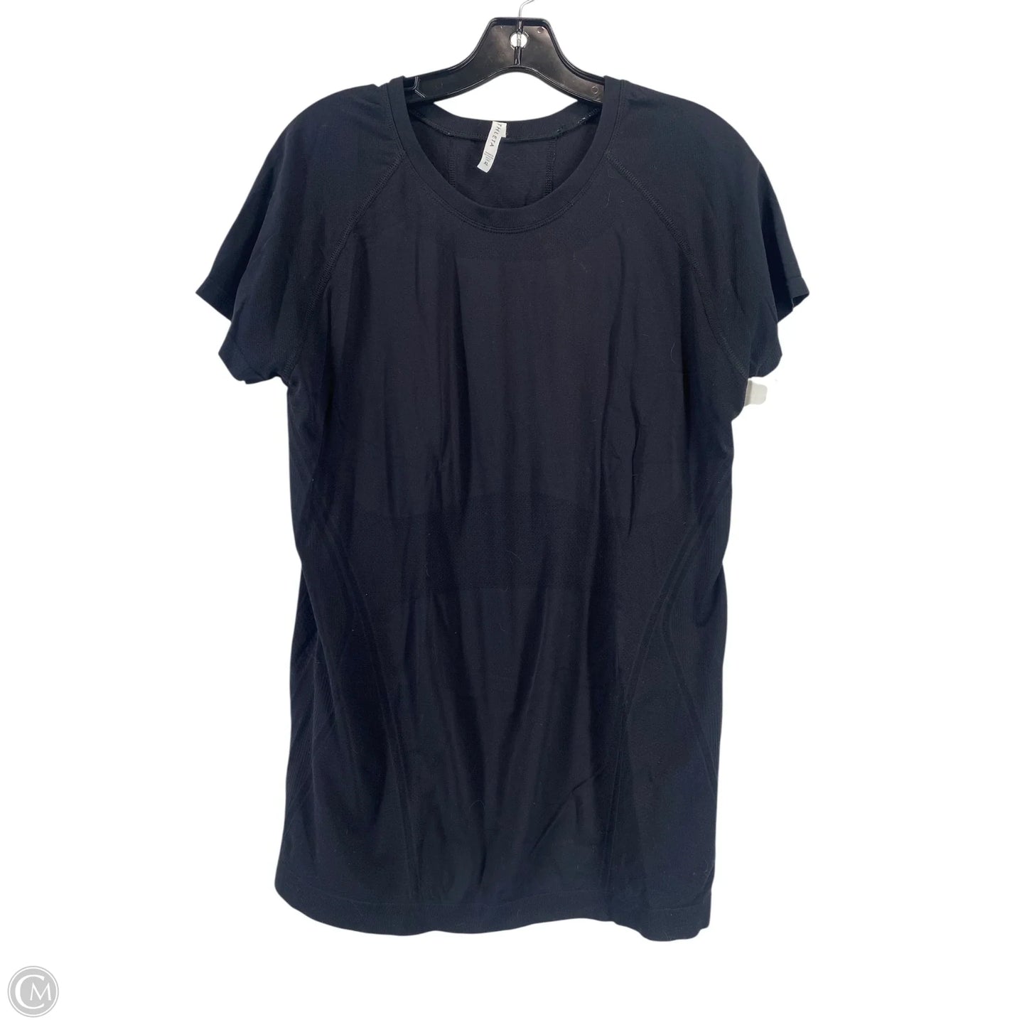 Athletic Top Short Sleeve By Athleta In Black, Size: Xl