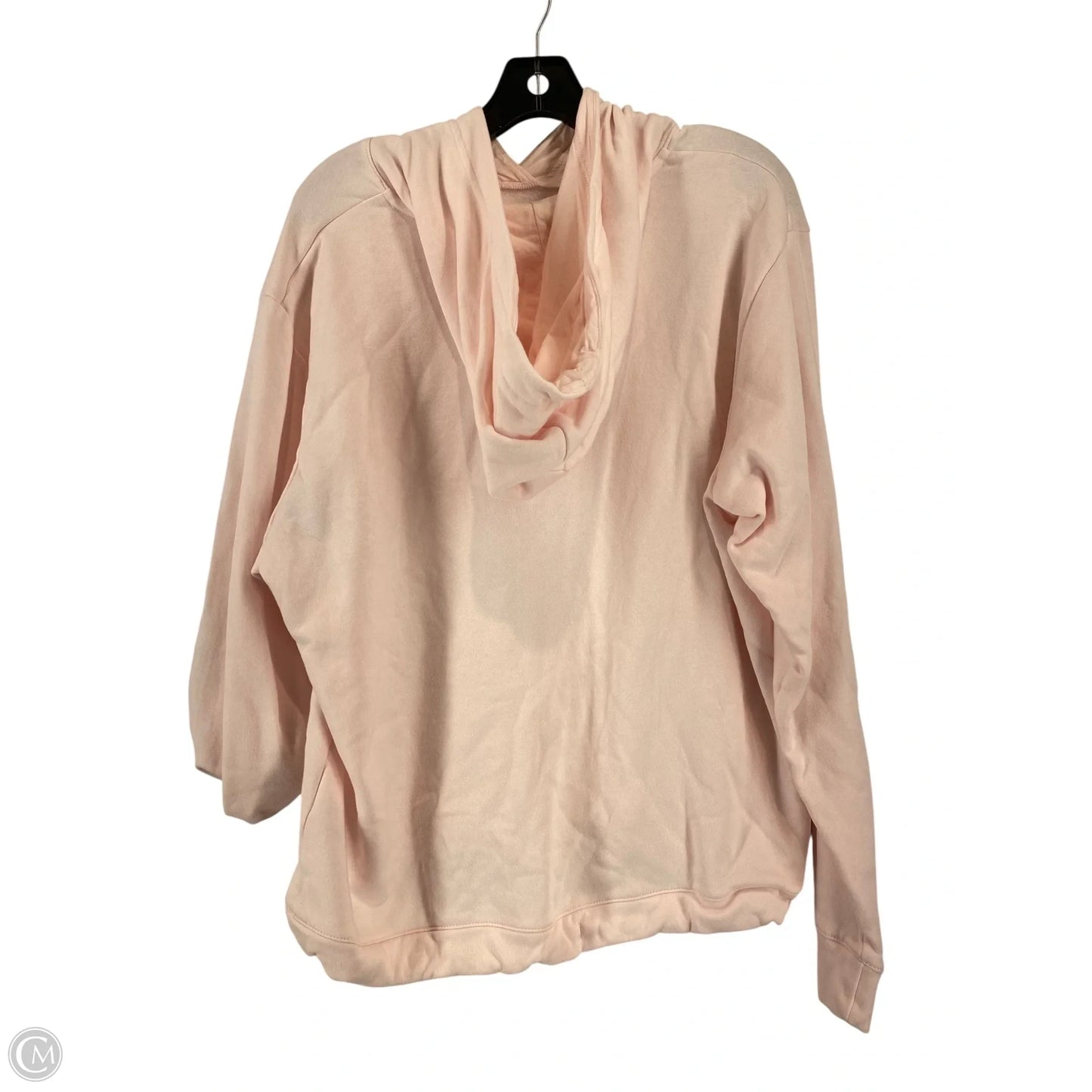 Athletic Sweatshirt Hoodie By Nike In Pink, Size: L