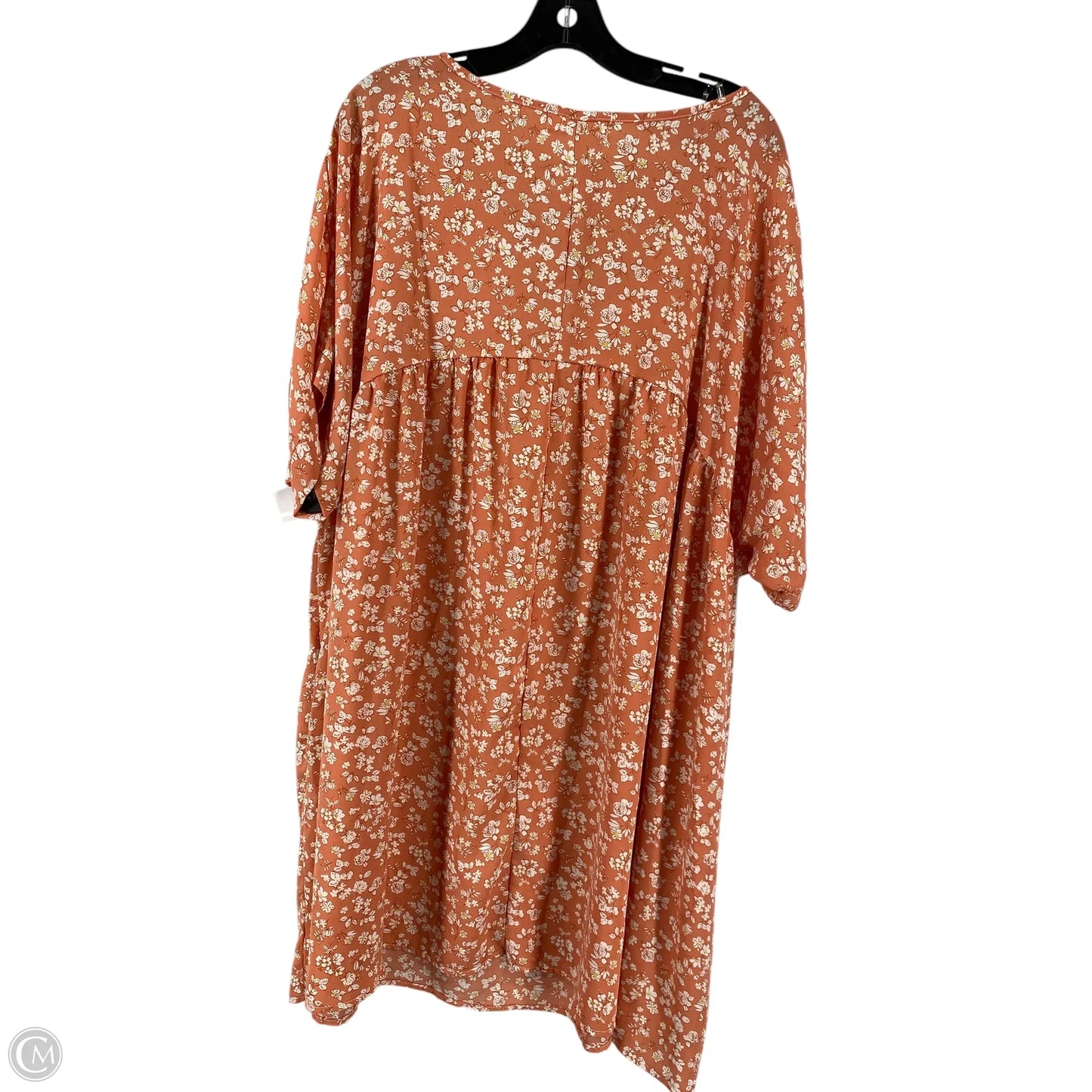 Dress Casual Short By Clothes Mentor In Orange, Size: 2x