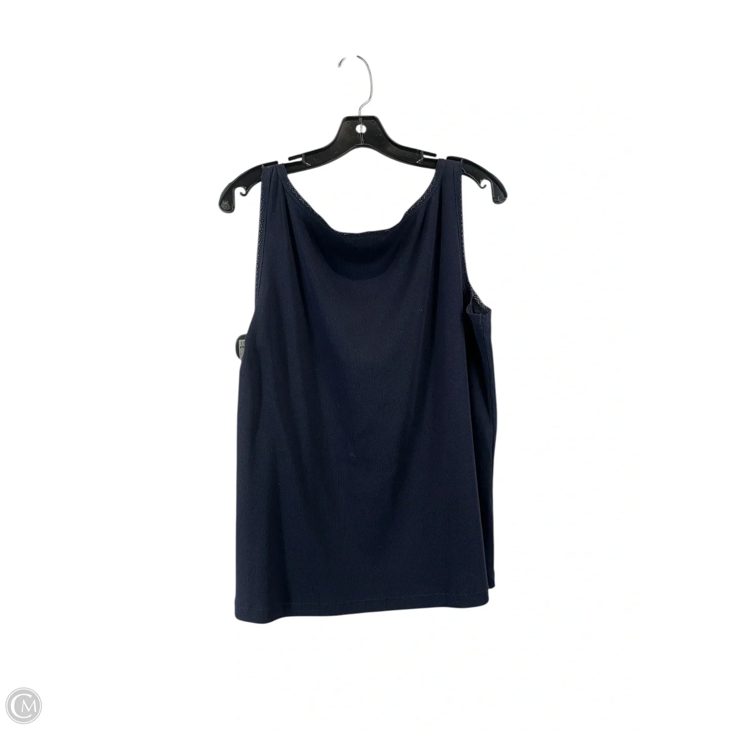 Top Sleeveless Basic By Lauren By Ralph Lauren In Navy, Size: 2x