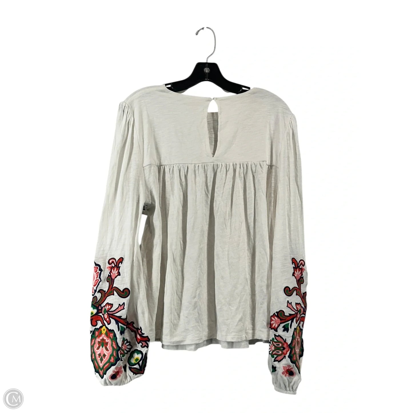 Top Long Sleeve By Boden In White, Size: L