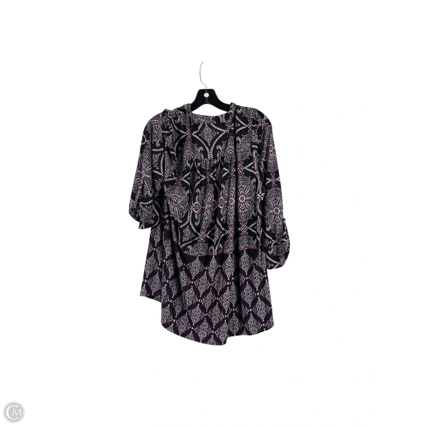 Top Long Sleeve By Cocomo In Purple, Size: Xl