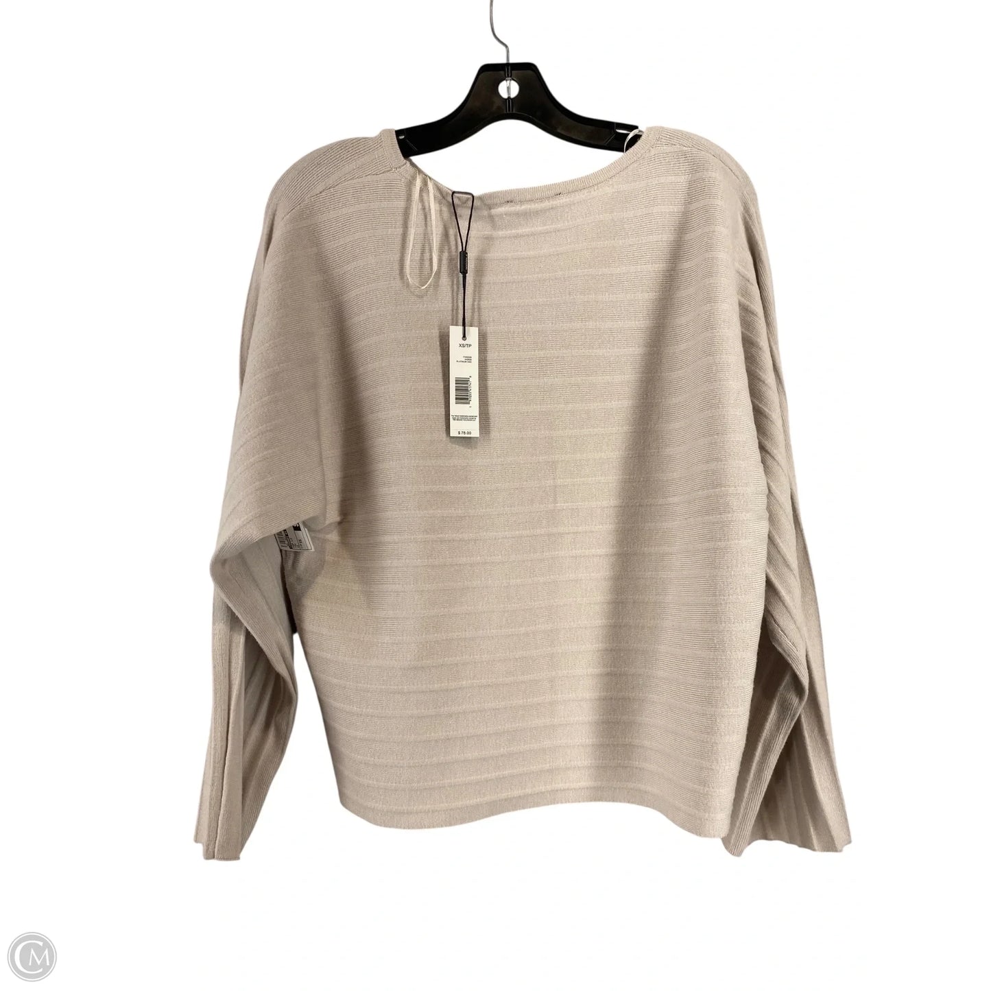 Top Long Sleeve By Tahari By Arthur Levine In Tan, Size: Xs