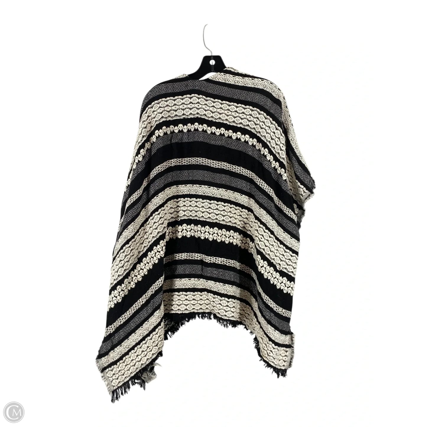 Kimono By Francesca's In Black & Cream, Size: Osfm