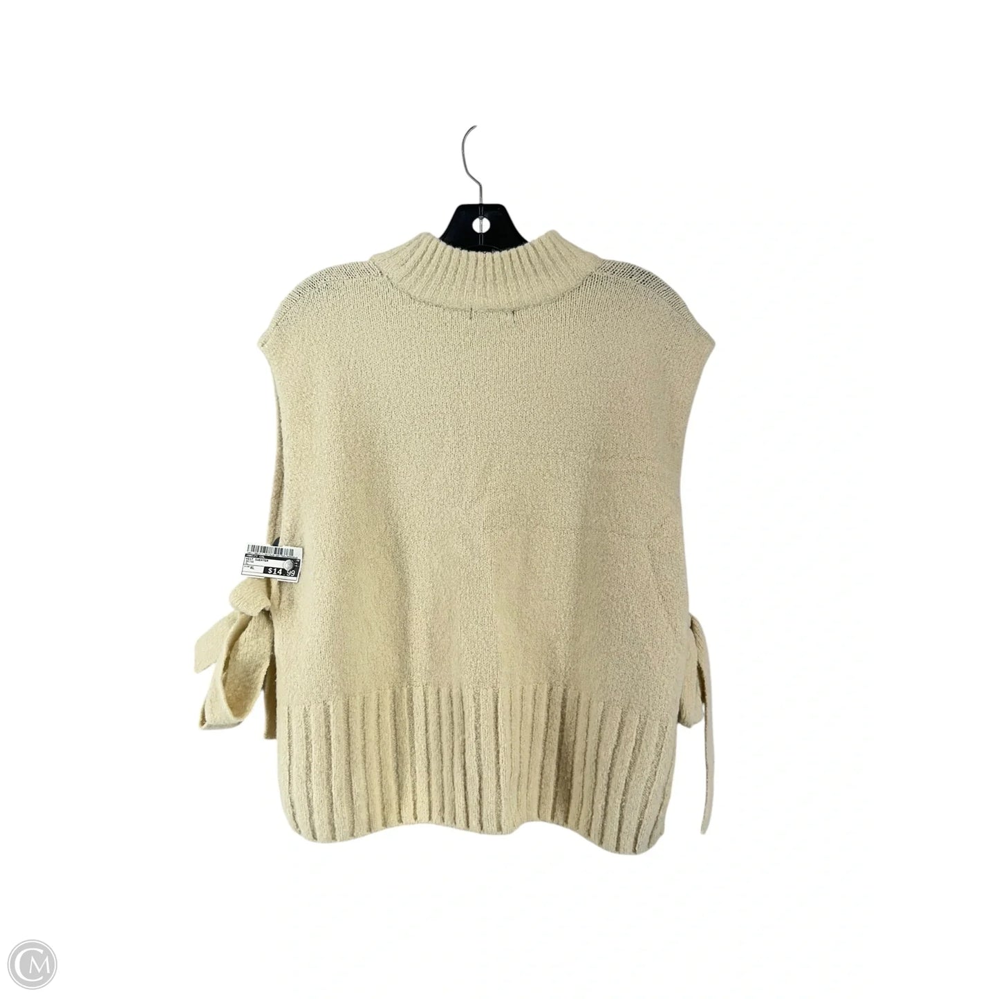 Vest Sweater By Nasty Gal In Beige, Size: Xl
