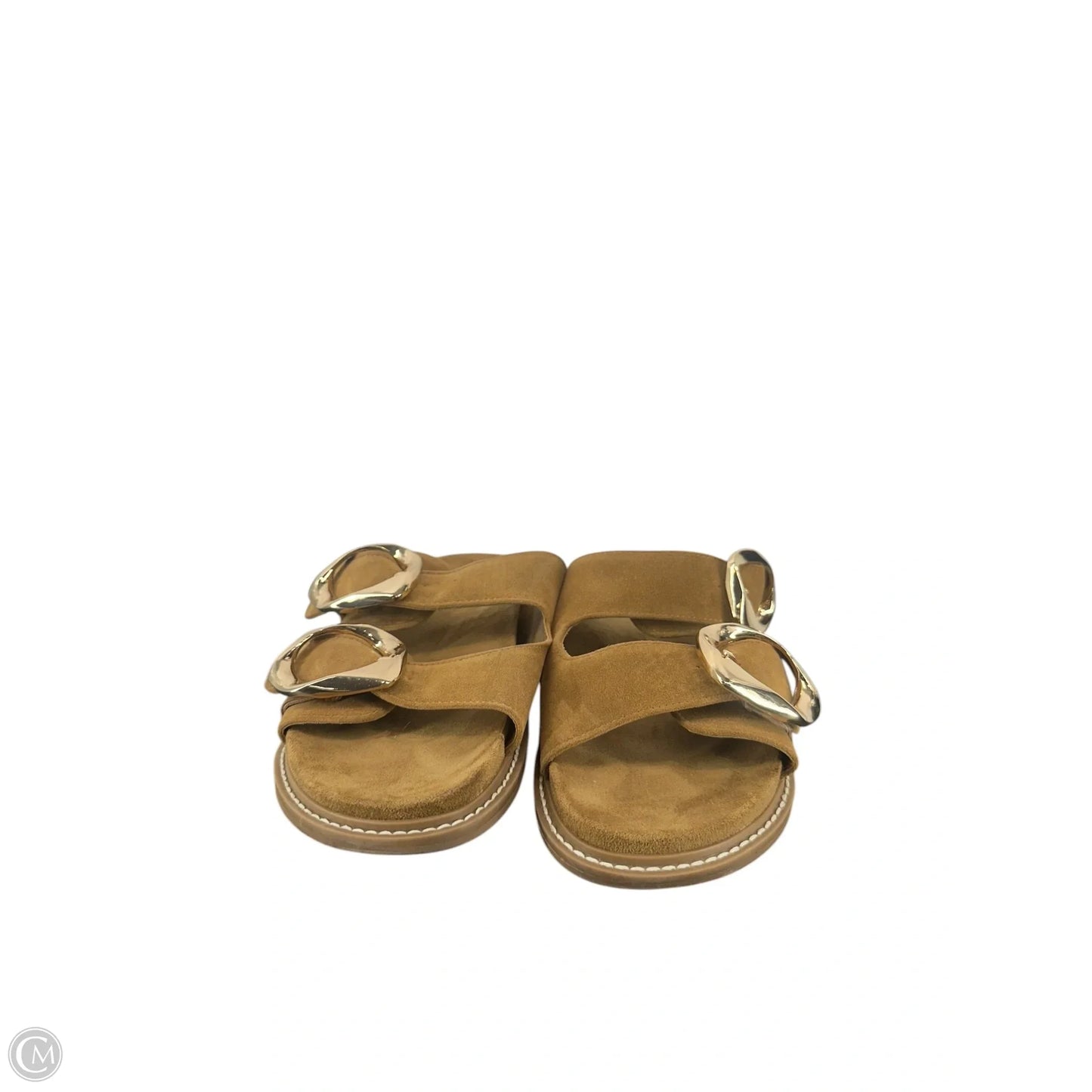 Sandals Heels Platform By Universal Standard In Brown, Size: 9
