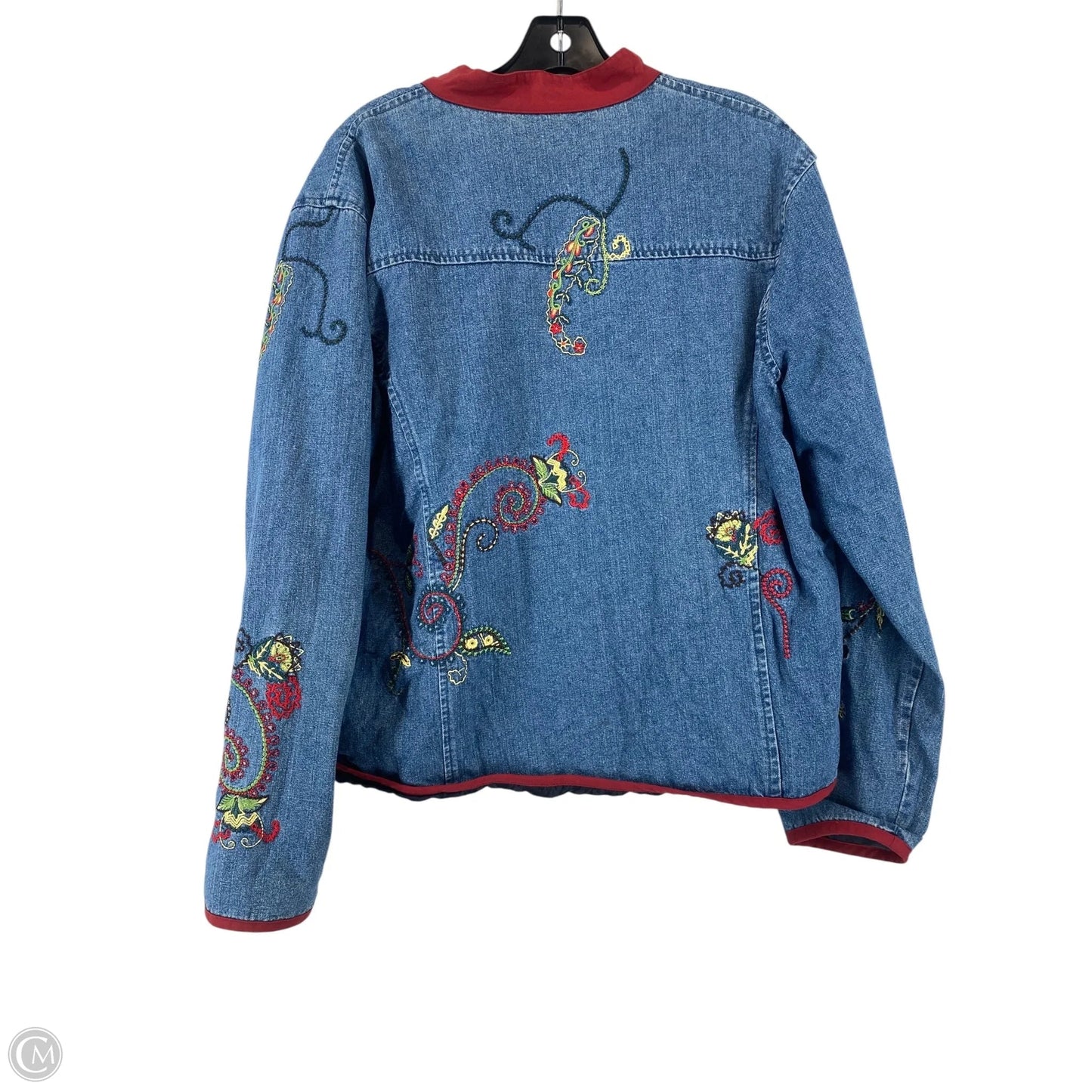 Jacket Denim By Orvis In Blue Denim, Size: L